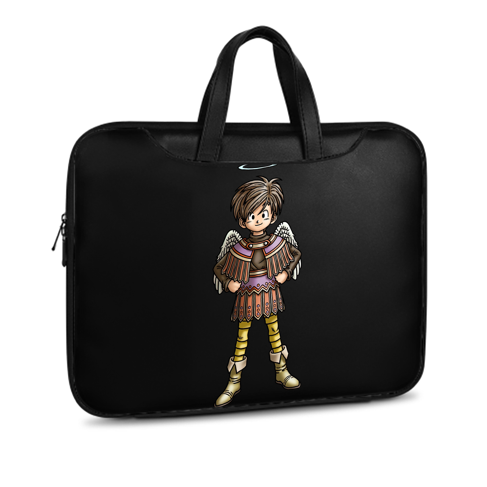 （画像用） ドラゴンクエスト Doragon Kuesuto Dragon Quest レザーラップトップバッグ　ノートパソコンケース