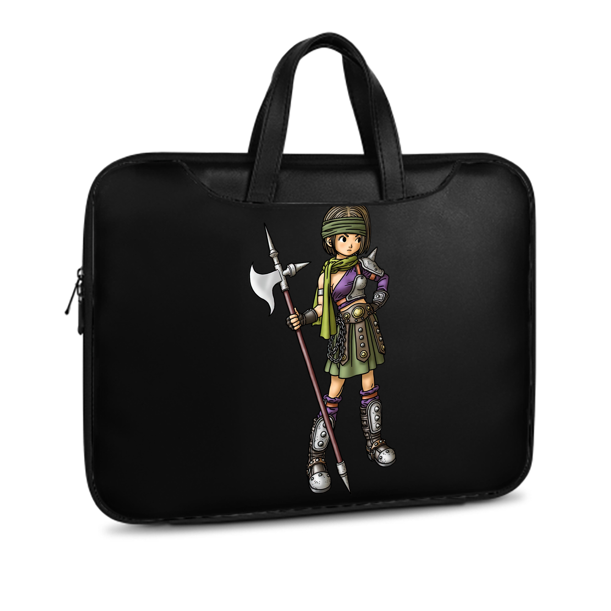 （画像用） ドラゴンクエスト Doragon Kuesuto Dragon Quest レザーラップトップバッグ　ノートパソコンケース
