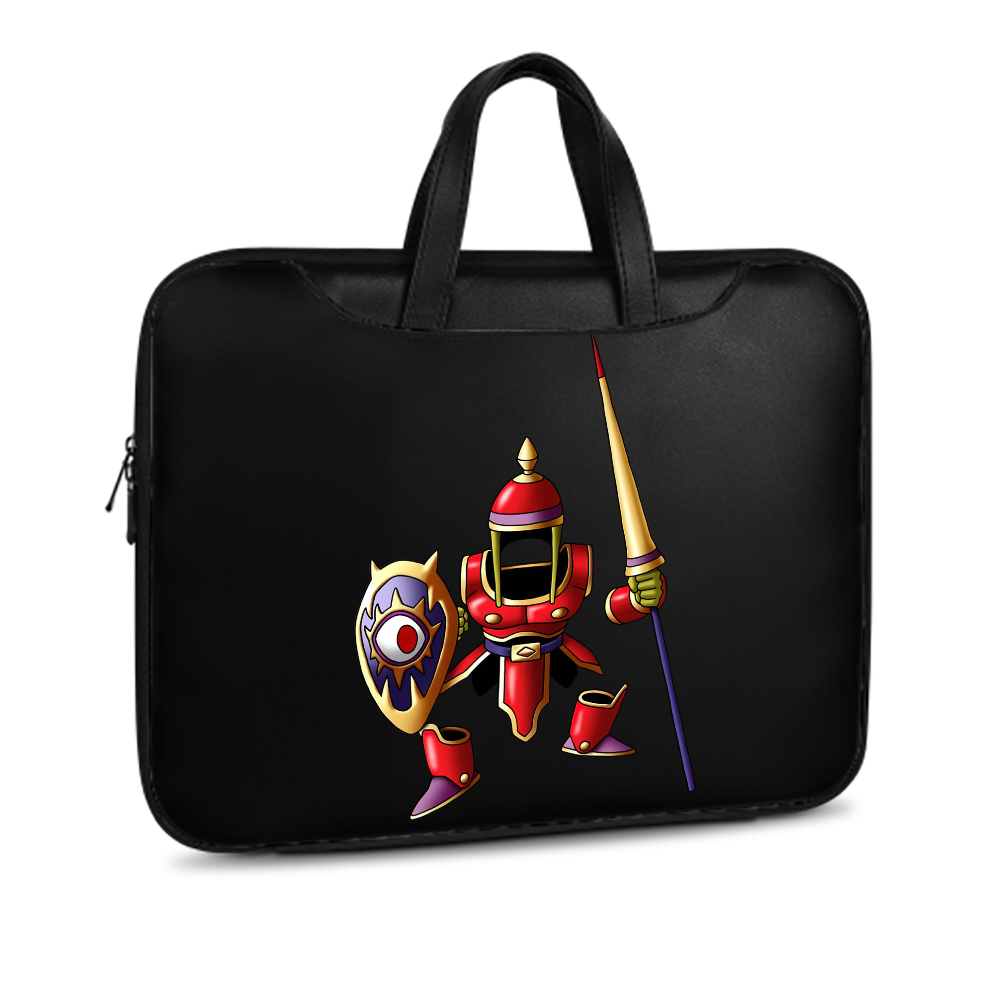 （画像用） ドラゴンクエスト Doragon Kuesuto Dragon Quest レザーラップトップバッグ　ノートパソコンケース