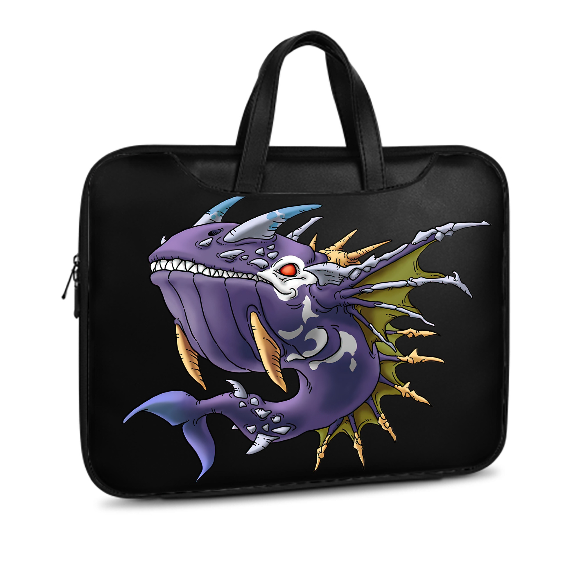 （画像用） ドラゴンクエスト Doragon Kuesuto Dragon Quest レザーラップトップバッグ　ノートパソコンケース