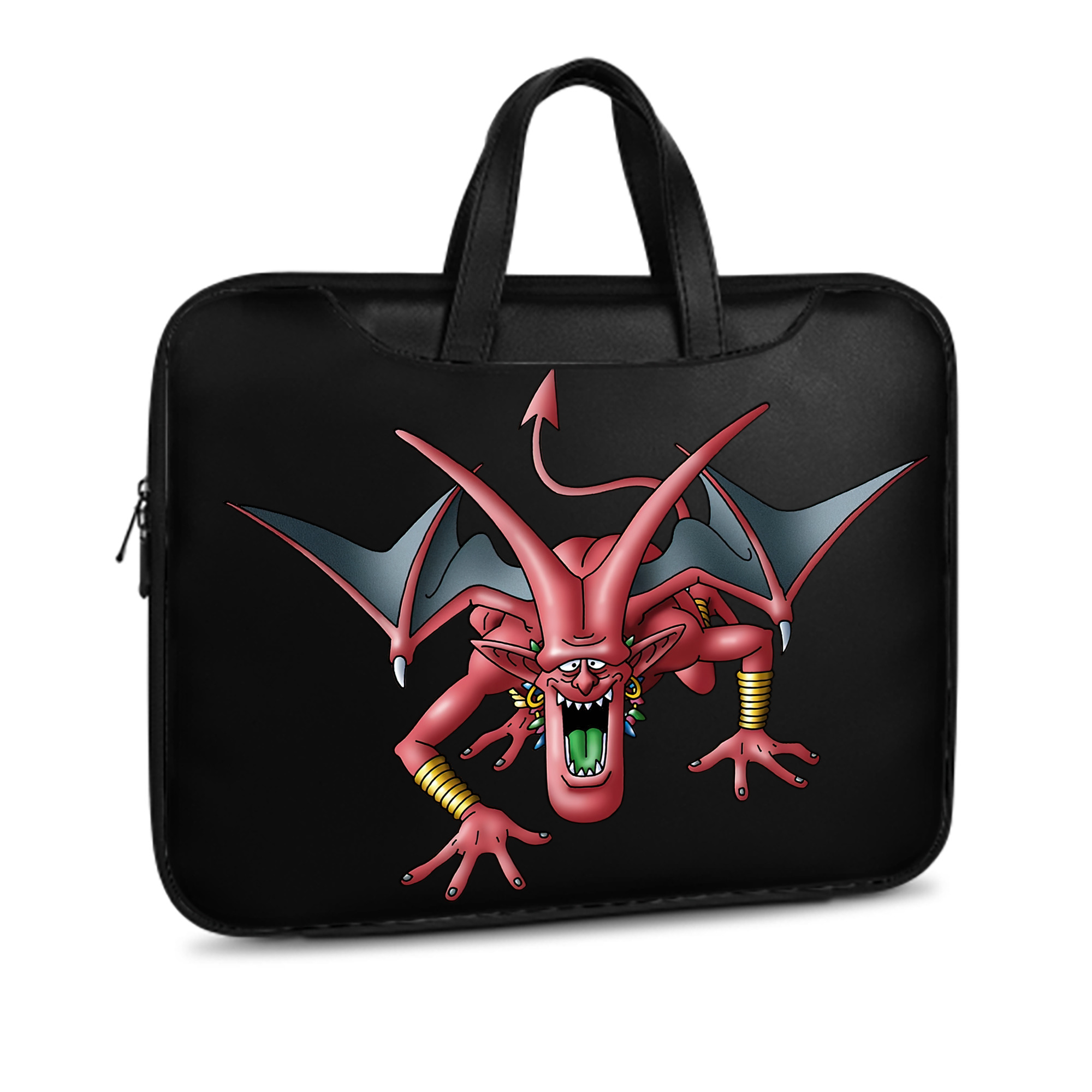 （画像用） ドラゴンクエスト Doragon Kuesuto Dragon Quest レザーラップトップバッグ　ノートパソコンケース