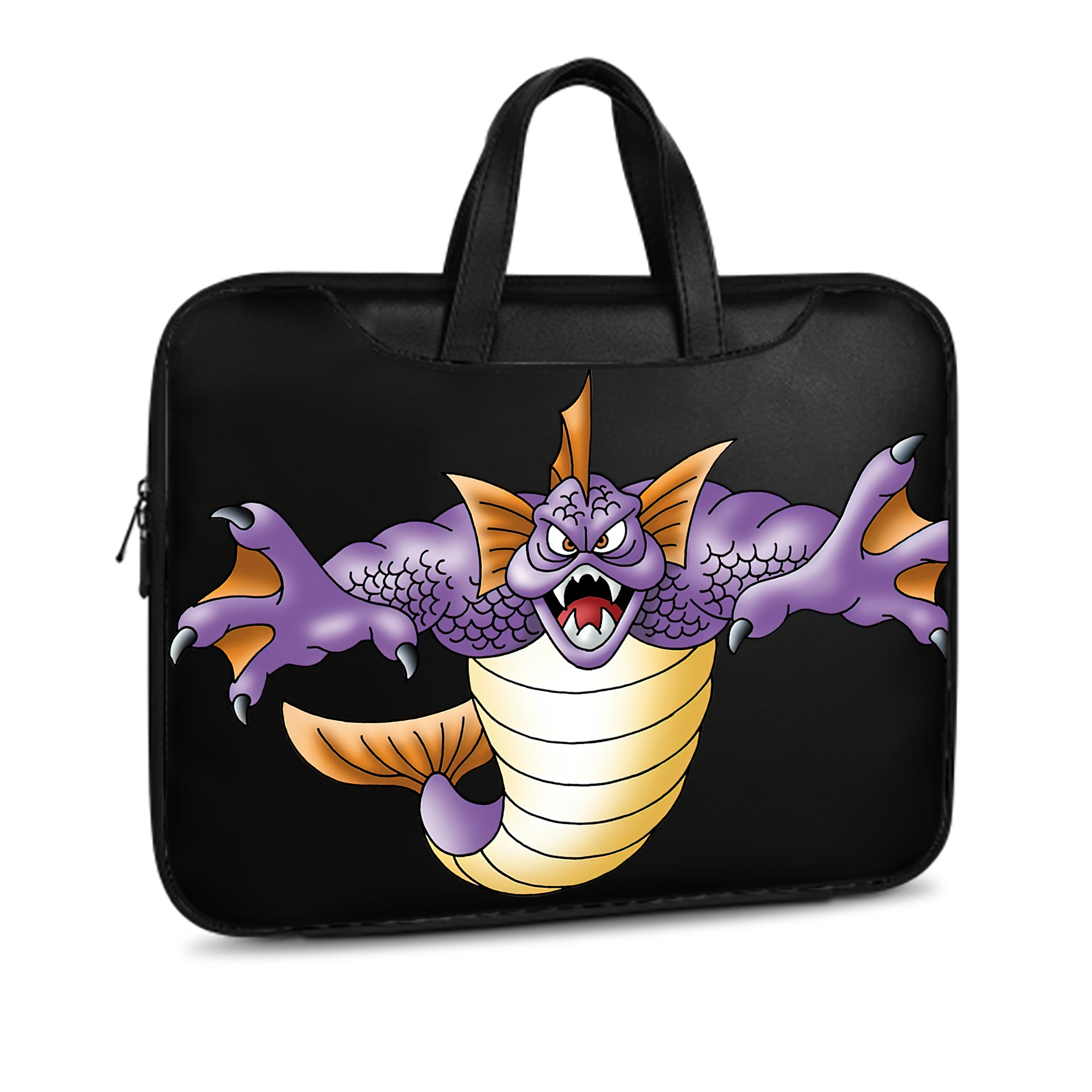 （画像用） ドラゴンクエスト Doragon Kuesuto Dragon Quest レザーラップトップバッグ　ノートパソコンケース
