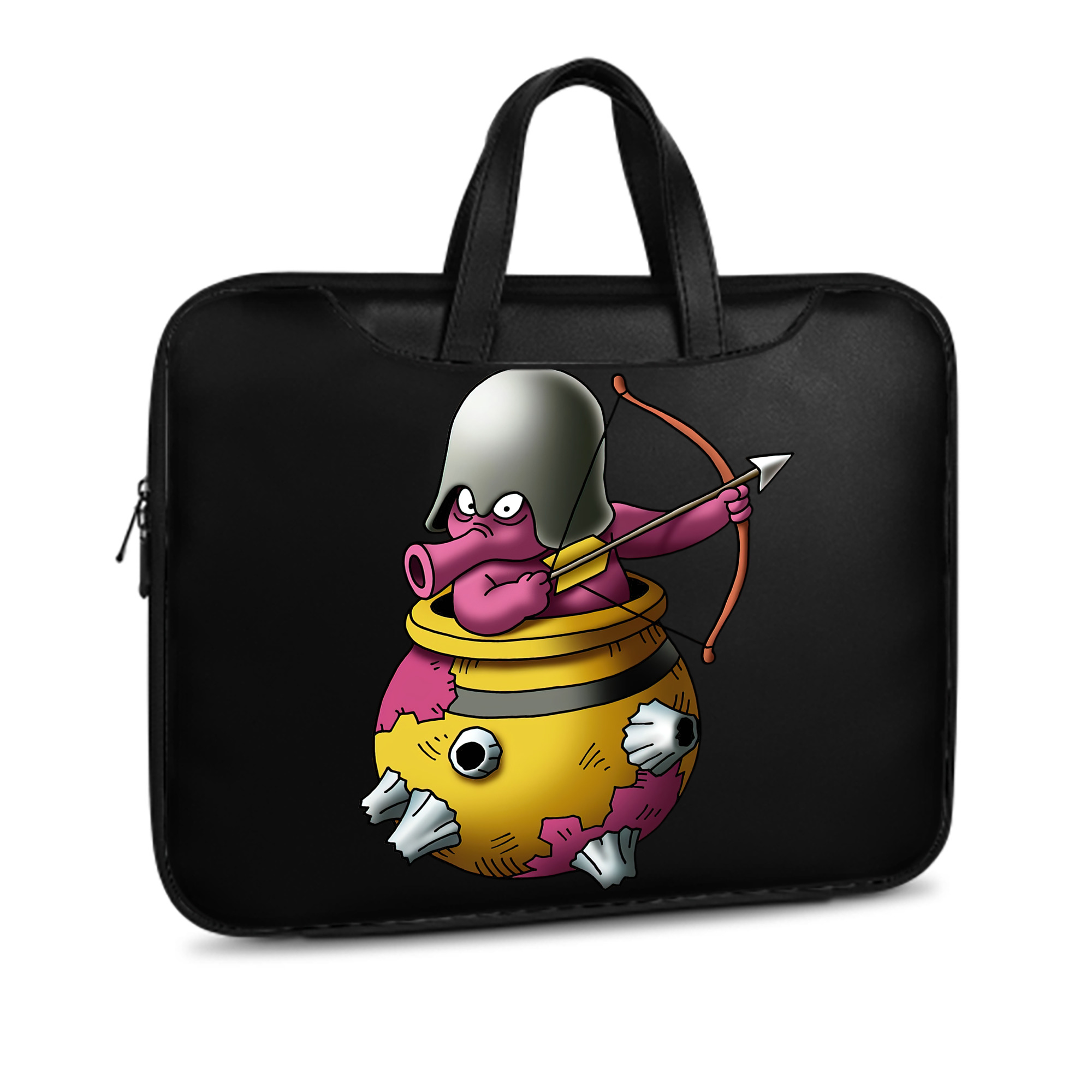 （画像用） ドラゴンクエスト Doragon Kuesuto Dragon Quest レザーラップトップバッグ　ノートパソコンケース