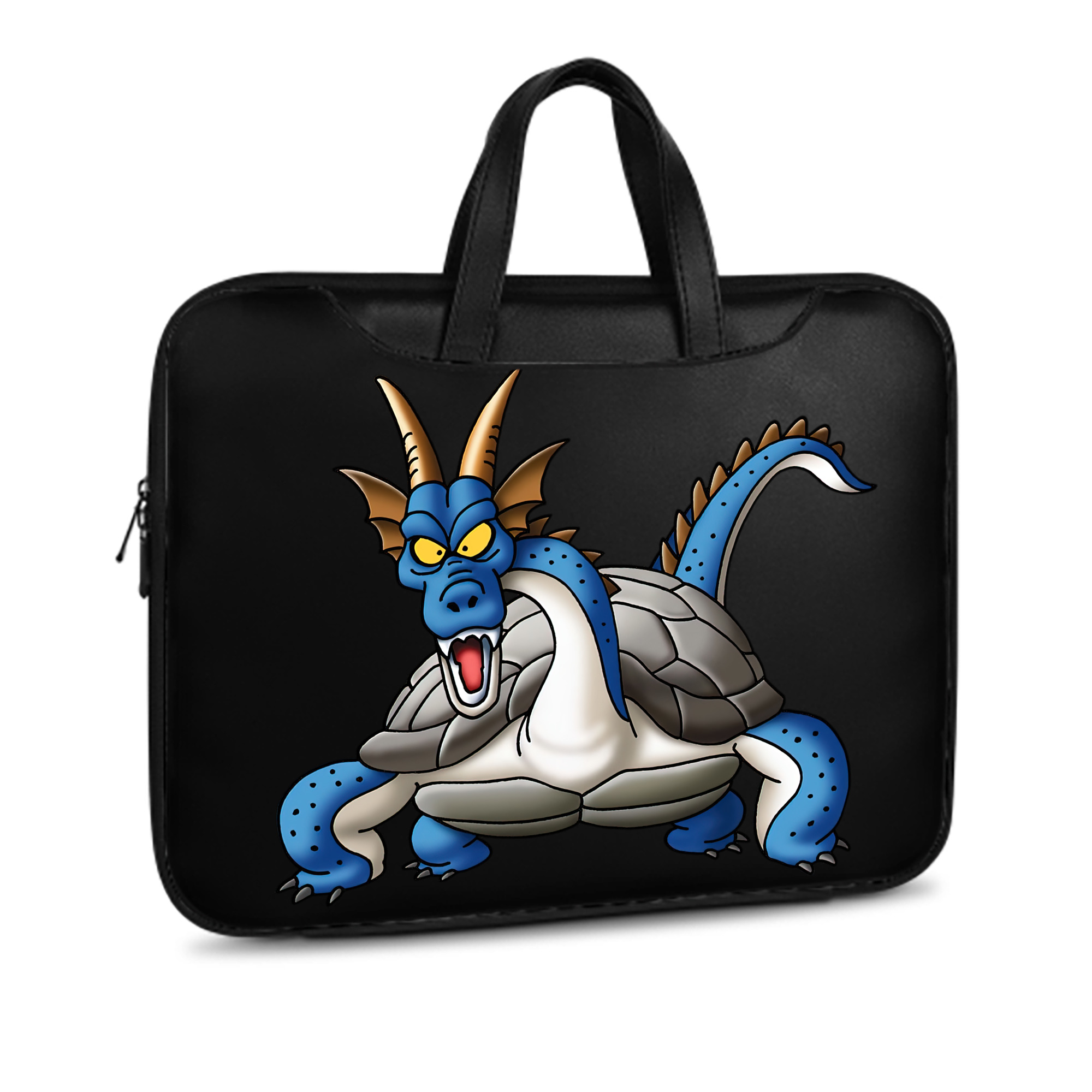 （画像用） ドラゴンクエスト Doragon Kuesuto Dragon Quest レザーラップトップバッグ　ノートパソコンケース