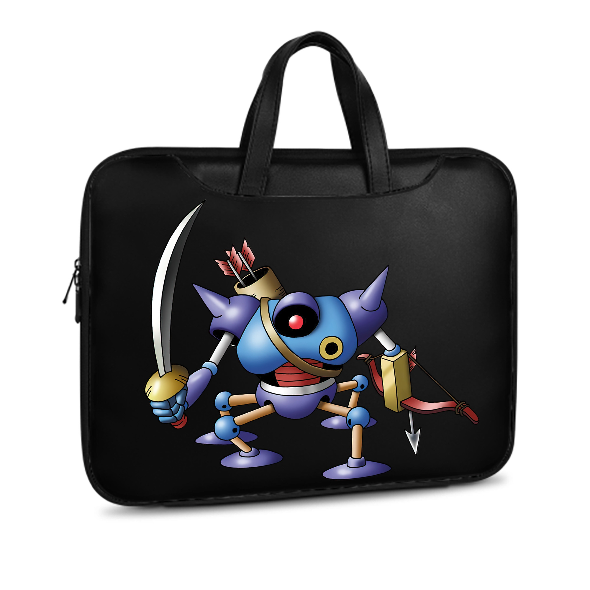 （画像用） ドラゴンクエスト Doragon Kuesuto Dragon Quest レザーラップトップバッグ　ノートパソコンケース