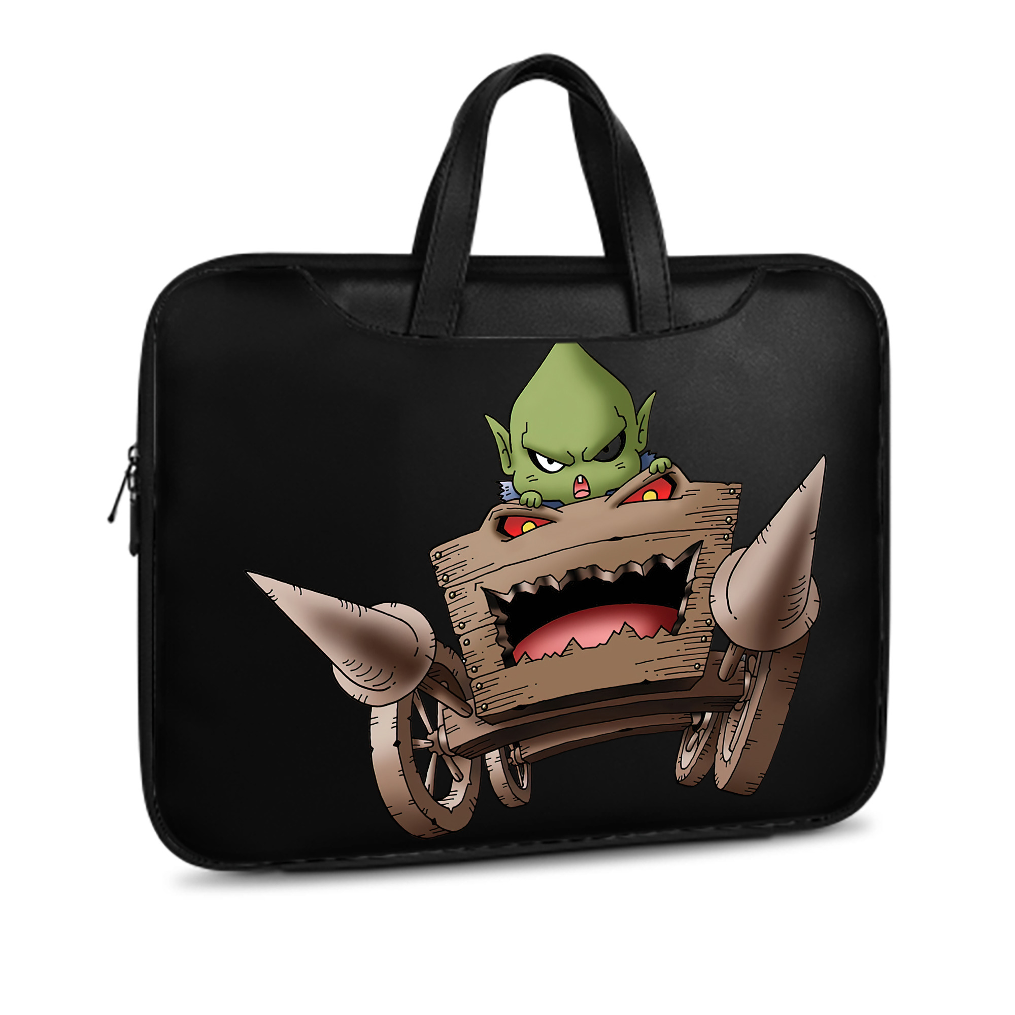 （画像用） ドラゴンクエスト Doragon Kuesuto Dragon Quest レザーラップトップバッグ　ノートパソコンケース