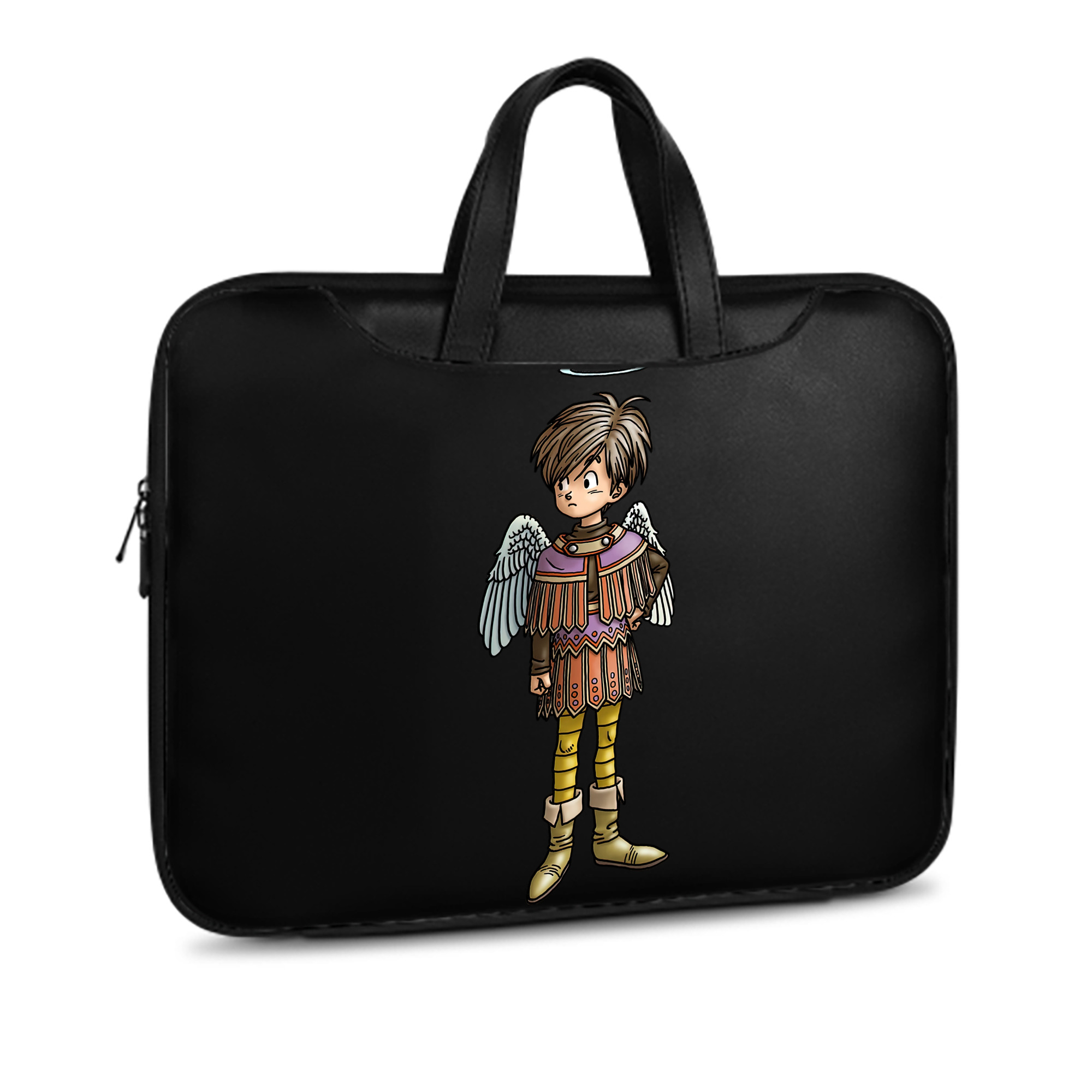 （画像用） ドラゴンクエスト Doragon Kuesuto Dragon Quest レザーラップトップバッグ　ノートパソコンケース
