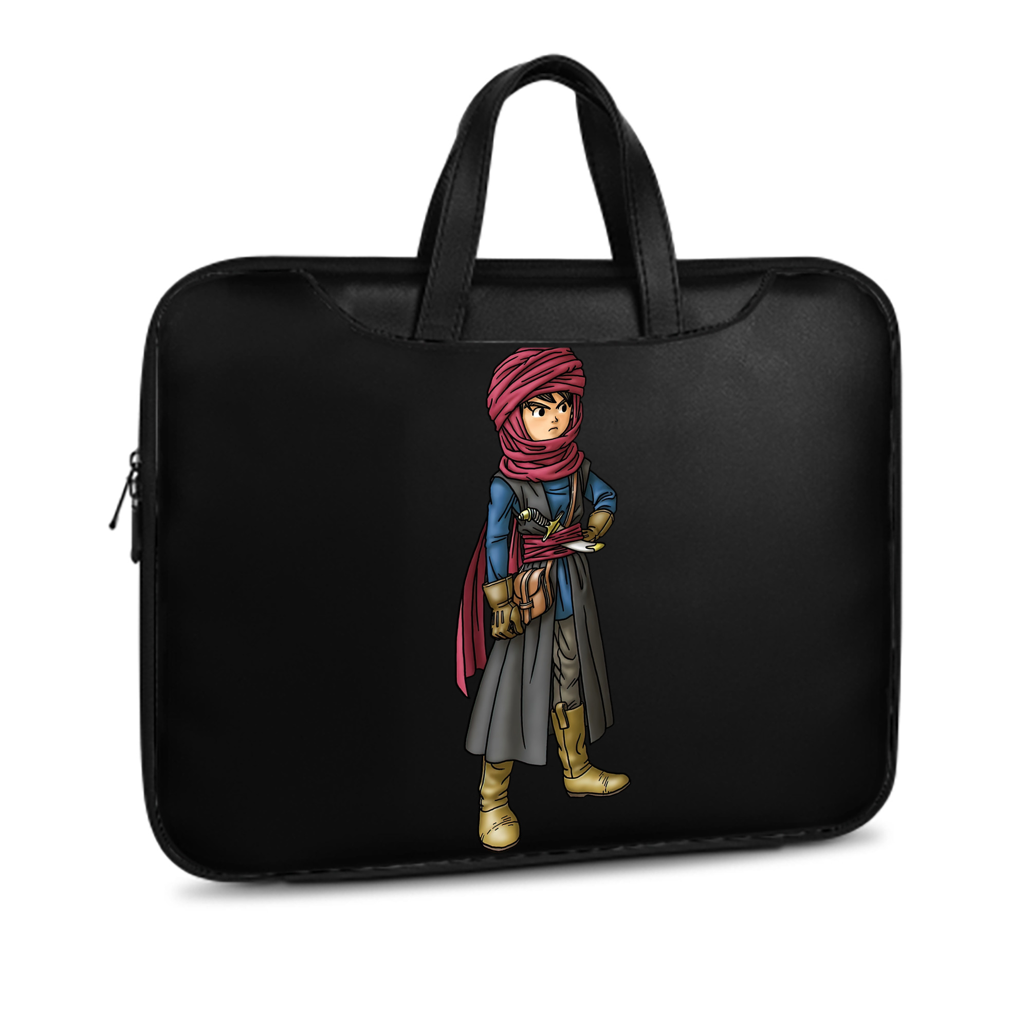 （画像用） ドラゴンクエスト Doragon Kuesuto Dragon Quest レザーラップトップバッグ　ノートパソコンケース