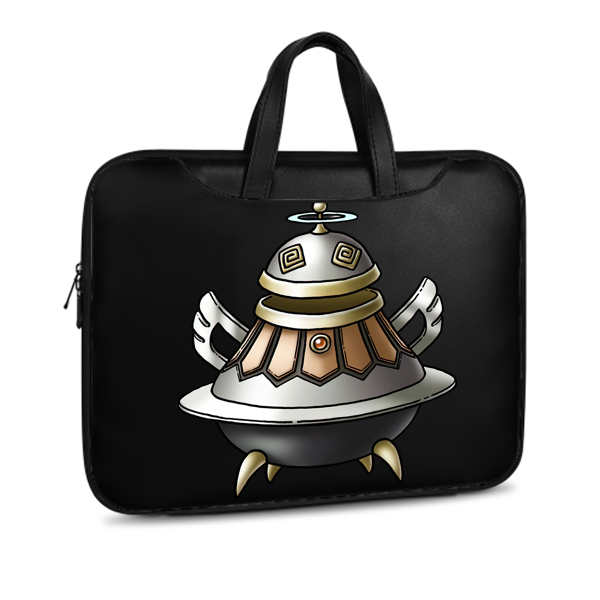 （画像用） ドラゴンクエスト Doragon Kuesuto Dragon Quest レザーラップトップバッグ　ノートパソコンケース