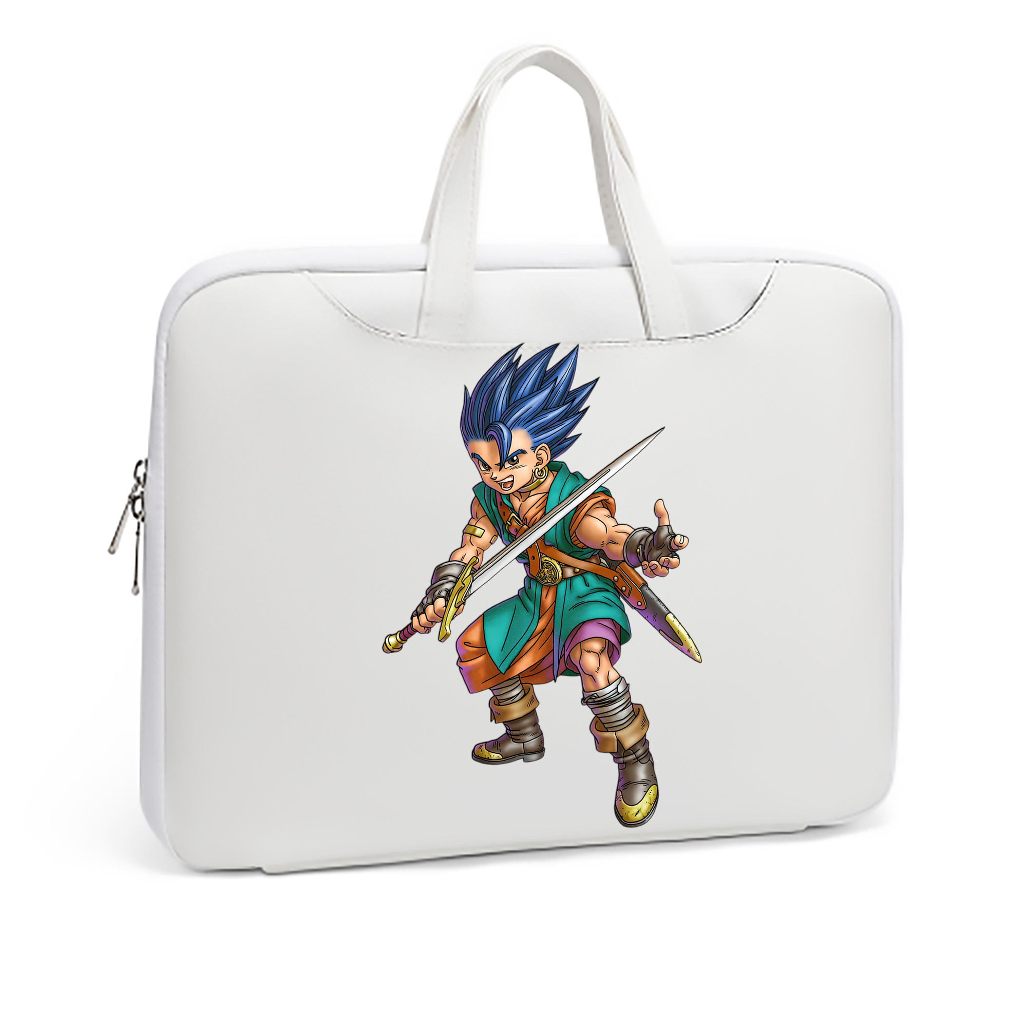 （画像用） ドラゴンクエスト Doragon Kuesuto Dragon Quest レザーラップトップバッグ　ノートパソコンケース