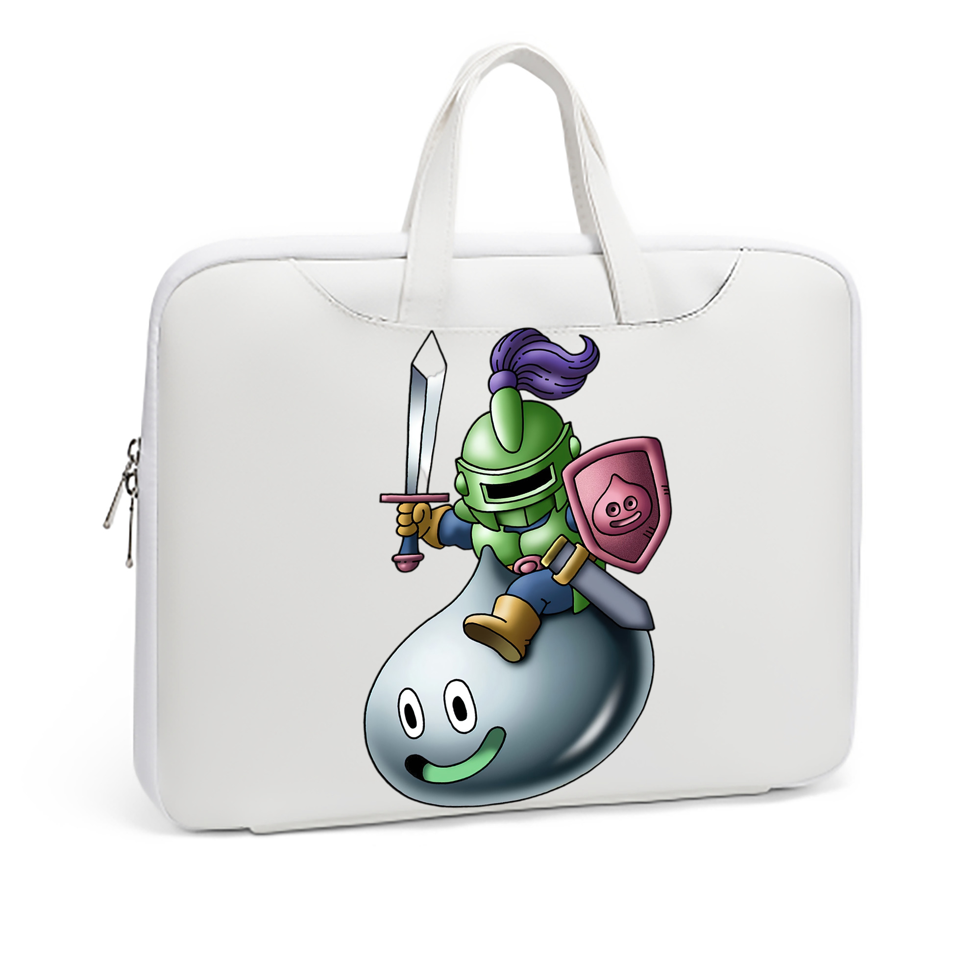 （画像用） ドラゴンクエスト Doragon Kuesuto Dragon Quest レザーラップトップバッグ　ノートパソコンケース