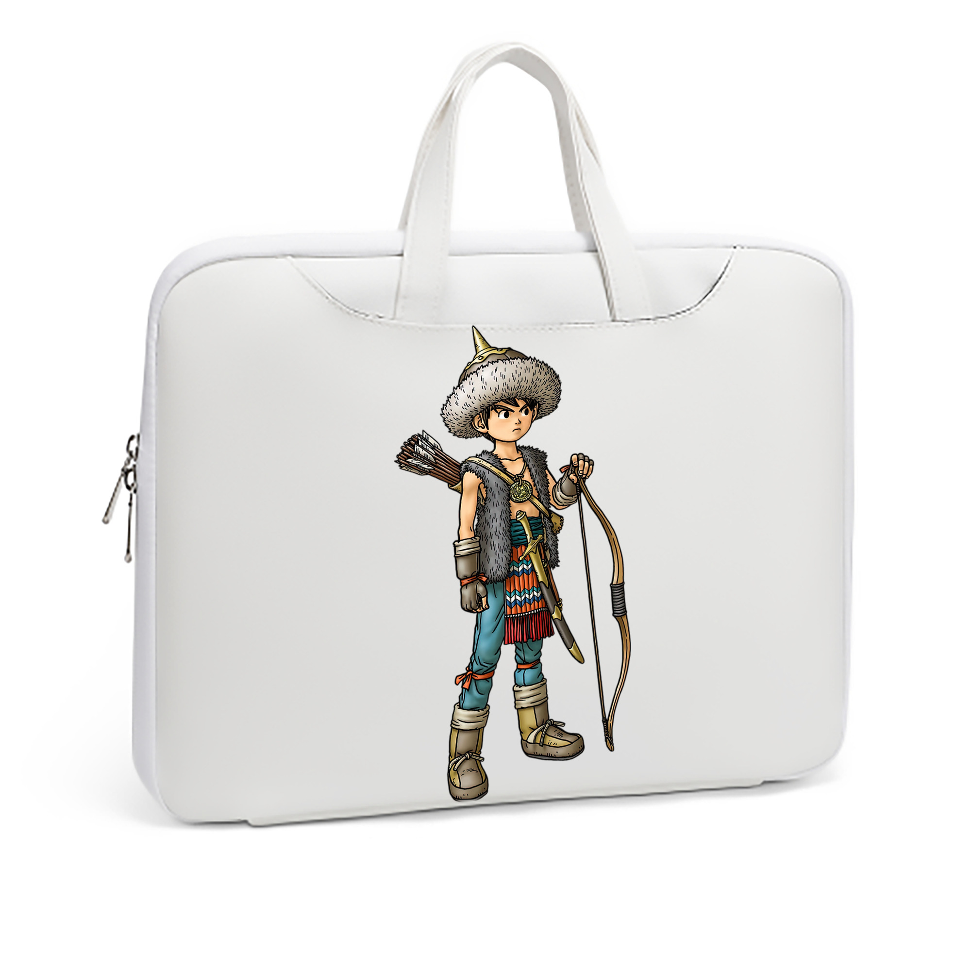 （画像用） ドラゴンクエスト Doragon Kuesuto Dragon Quest レザーラップトップバッグ　ノートパソコンケース