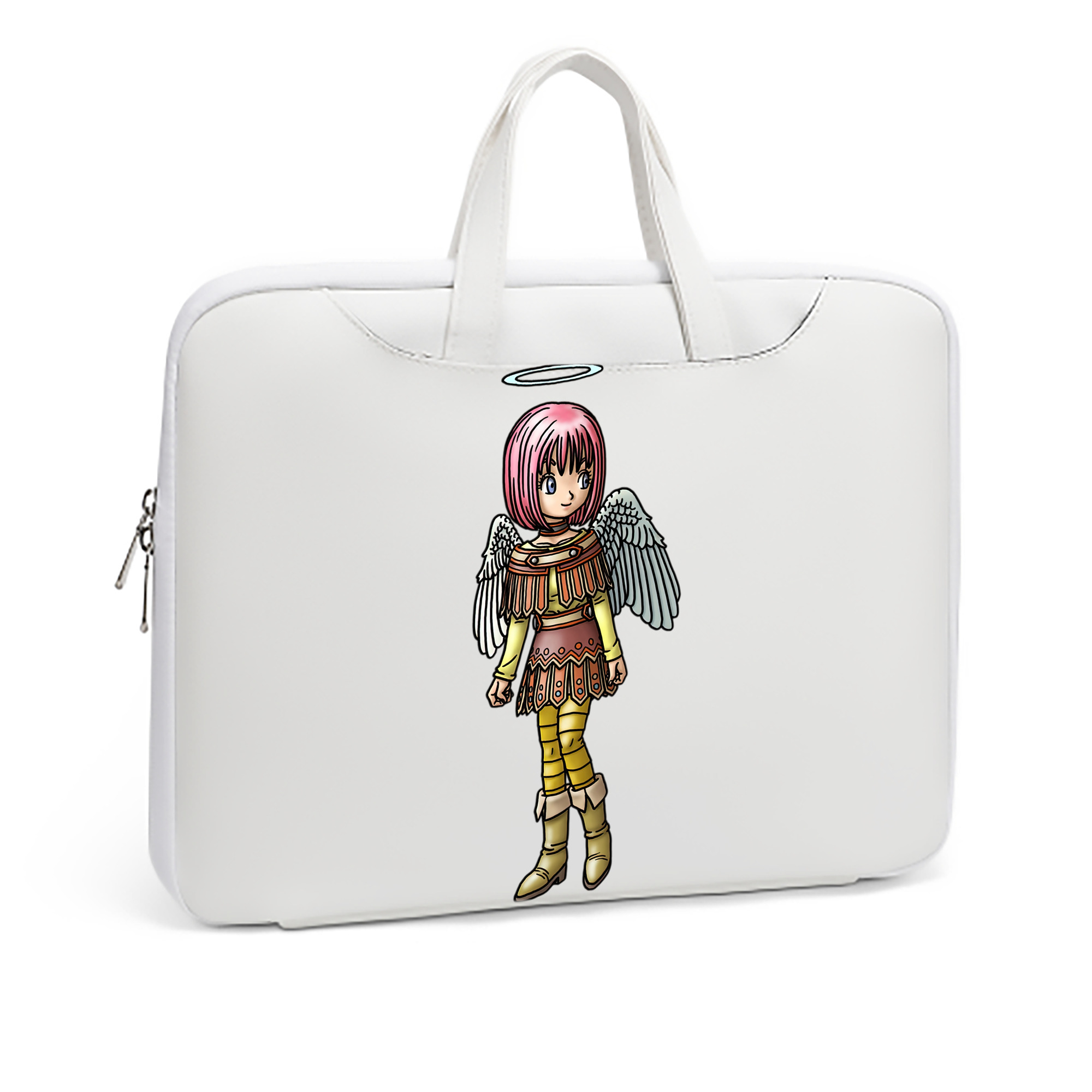 （画像用） ドラゴンクエスト Doragon Kuesuto Dragon Quest レザーラップトップバッグ　ノートパソコンケース