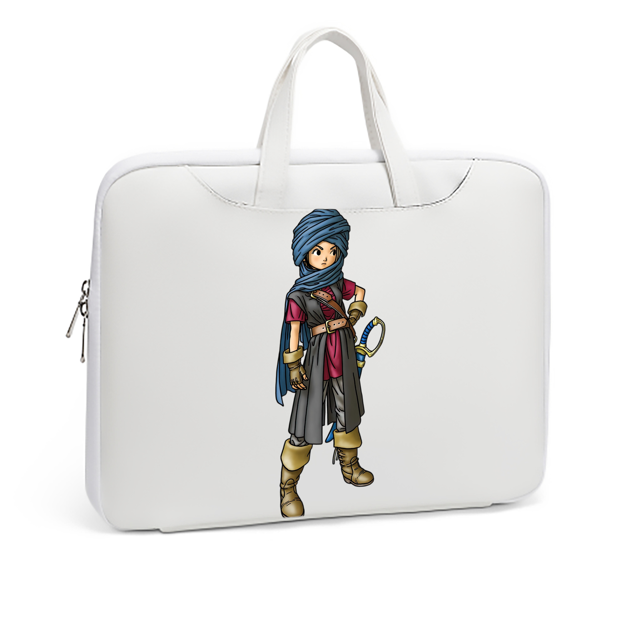 （画像用） ドラゴンクエスト Doragon Kuesuto Dragon Quest レザーラップトップバッグ　ノートパソコンケース