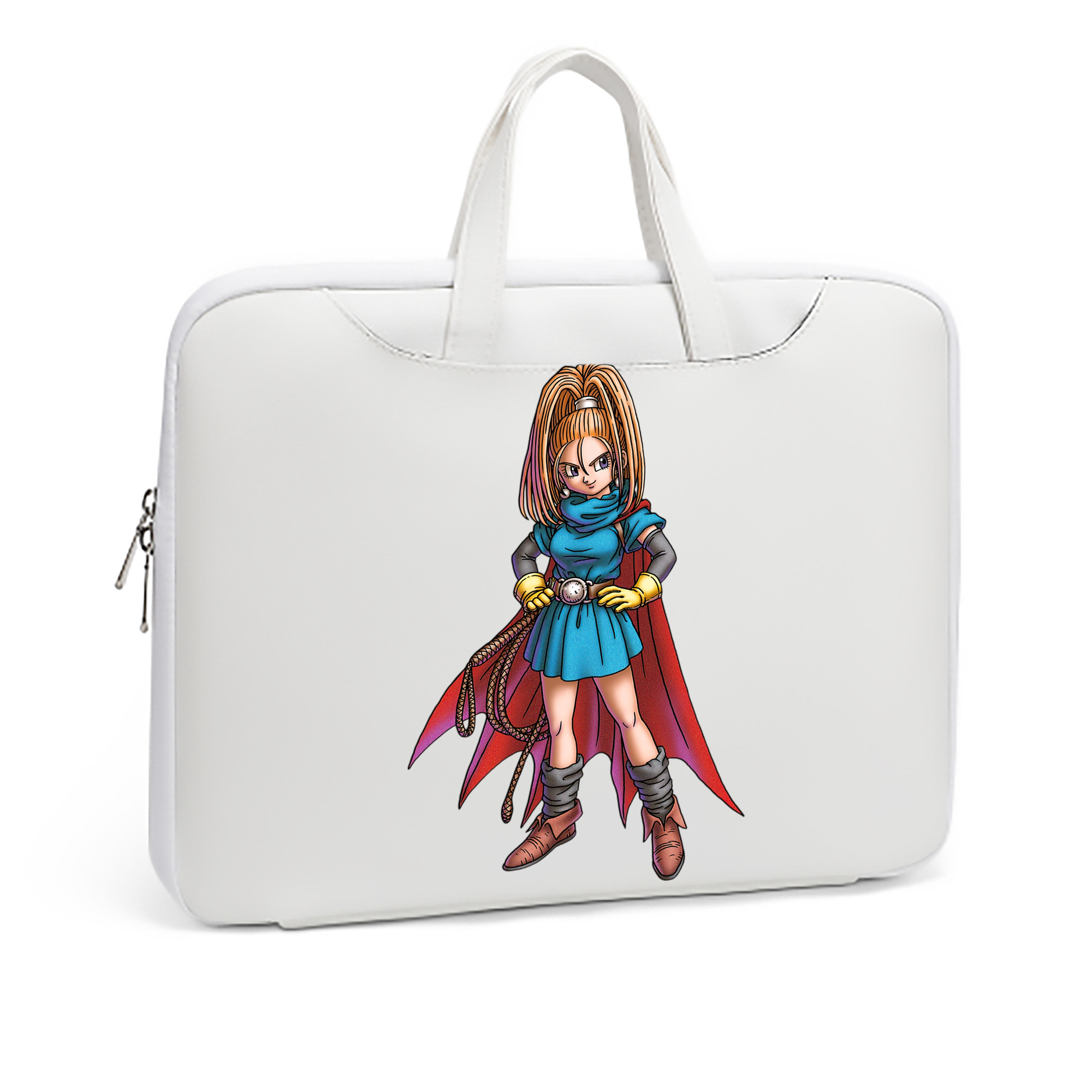 （画像用） ドラゴンクエスト Doragon Kuesuto Dragon Quest レザーラップトップバッグ　ノートパソコンケース