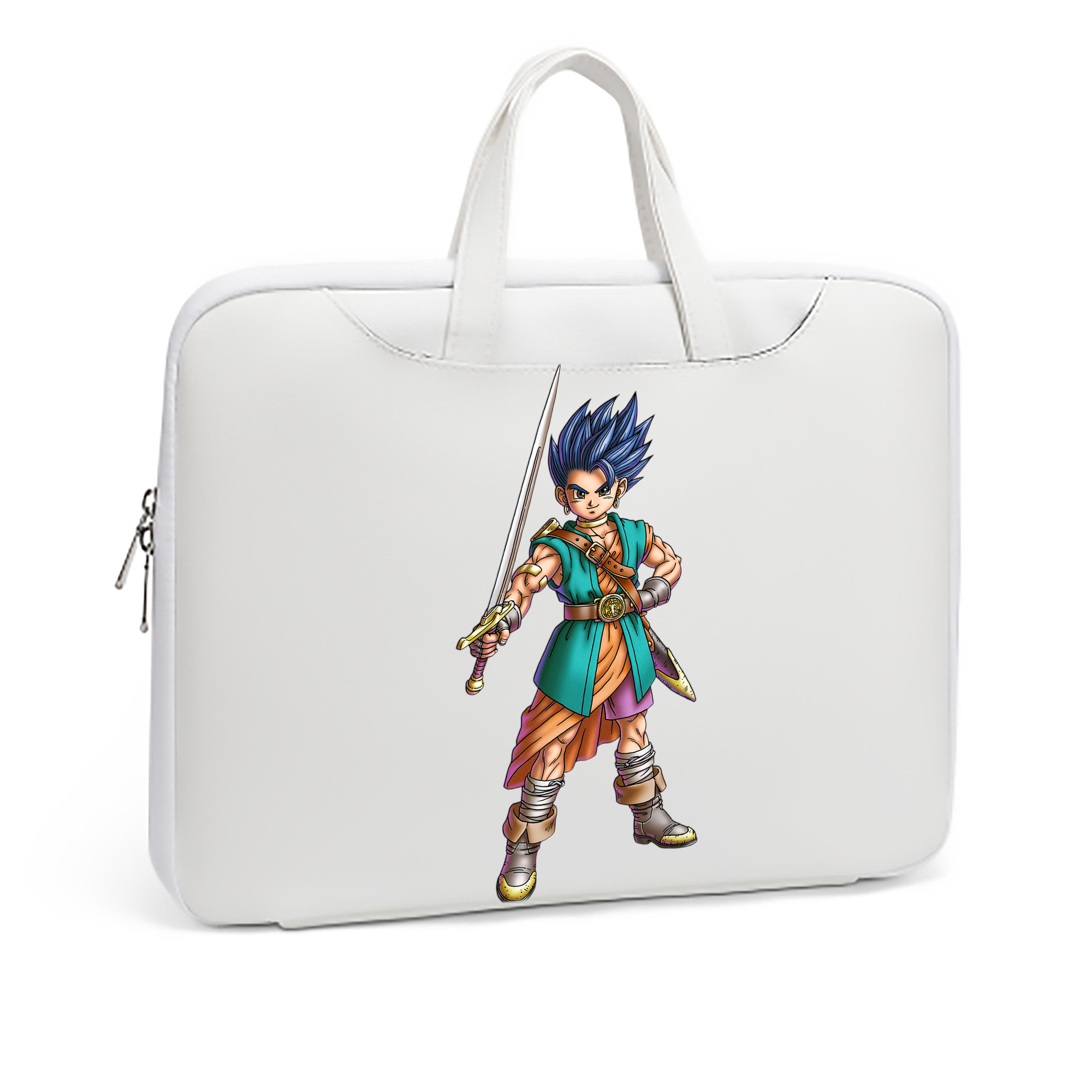 （画像用） ドラゴンクエスト Doragon Kuesuto Dragon Quest レザーラップトップバッグ　ノートパソコンケース