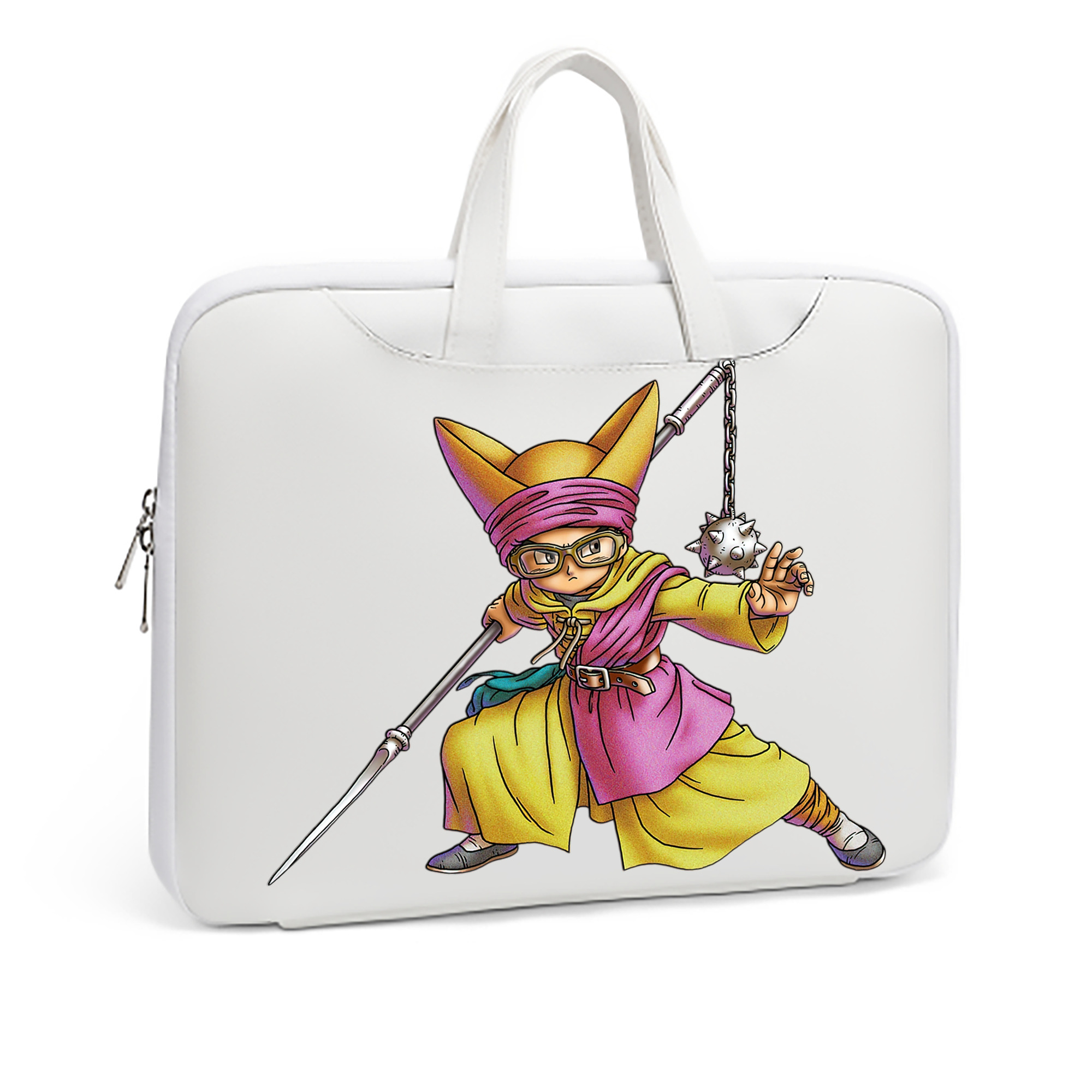 （画像用） ドラゴンクエスト Doragon Kuesuto Dragon Quest レザーラップトップバッグ　ノートパソコンケース