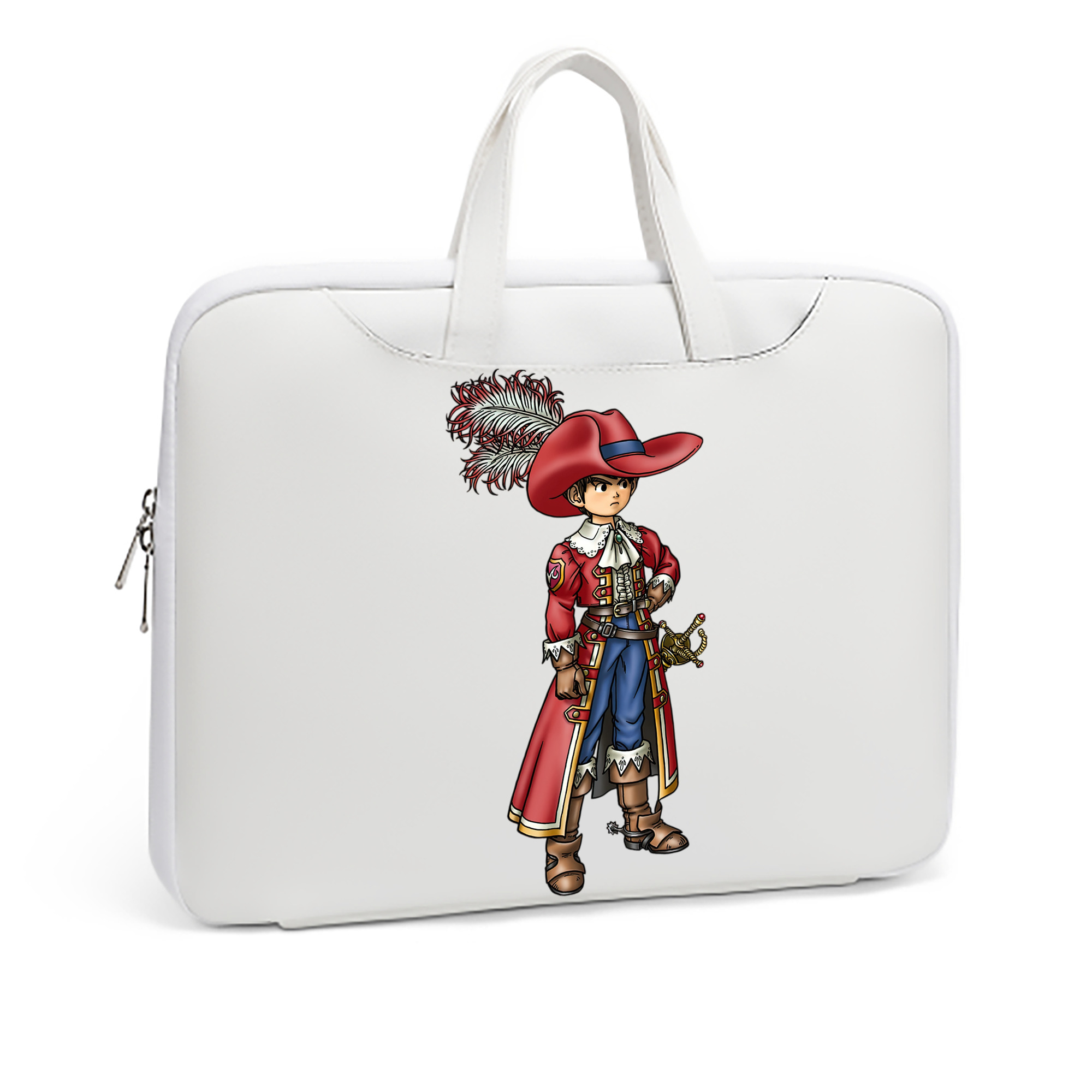 （画像用） ドラゴンクエスト Doragon Kuesuto Dragon Quest レザーラップトップバッグ　ノートパソコンケース