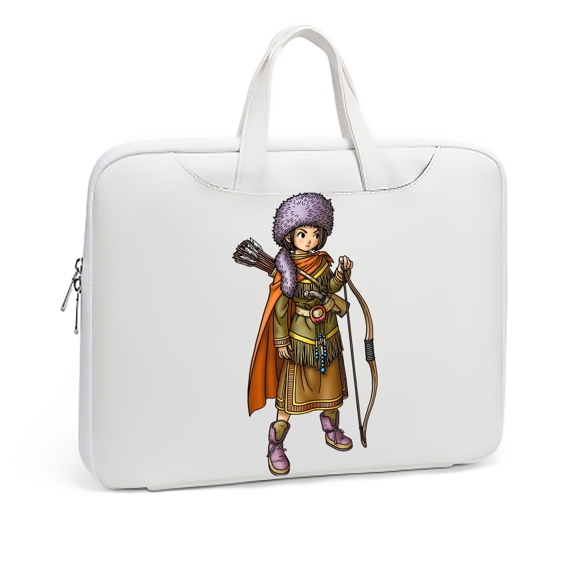 （画像用） ドラゴンクエスト Doragon Kuesuto Dragon Quest レザーラップトップバッグ　ノートパソコンケース