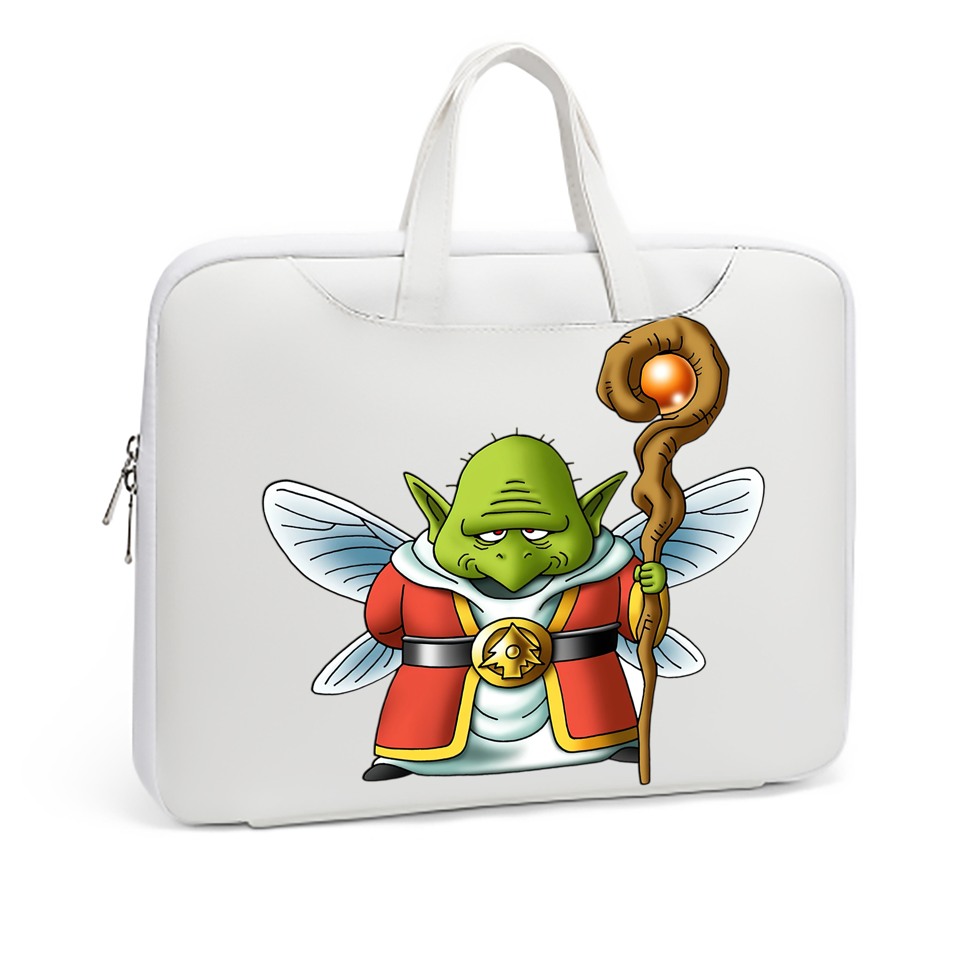 （画像用） ドラゴンクエスト Doragon Kuesuto Dragon Quest レザーラップトップバッグ　ノートパソコンケース