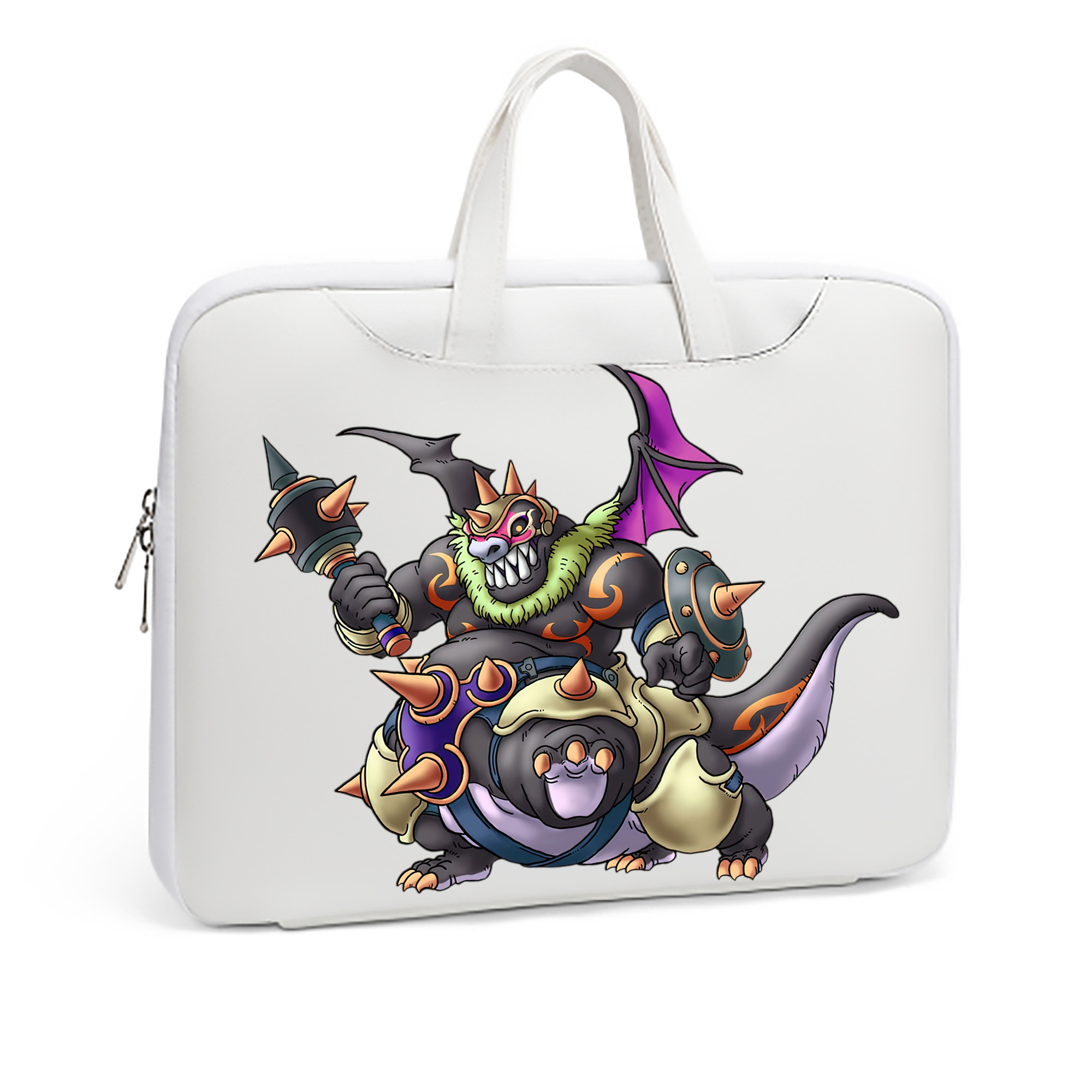 （画像用） ドラゴンクエスト Doragon Kuesuto Dragon Quest レザーラップトップバッグ　ノートパソコンケース