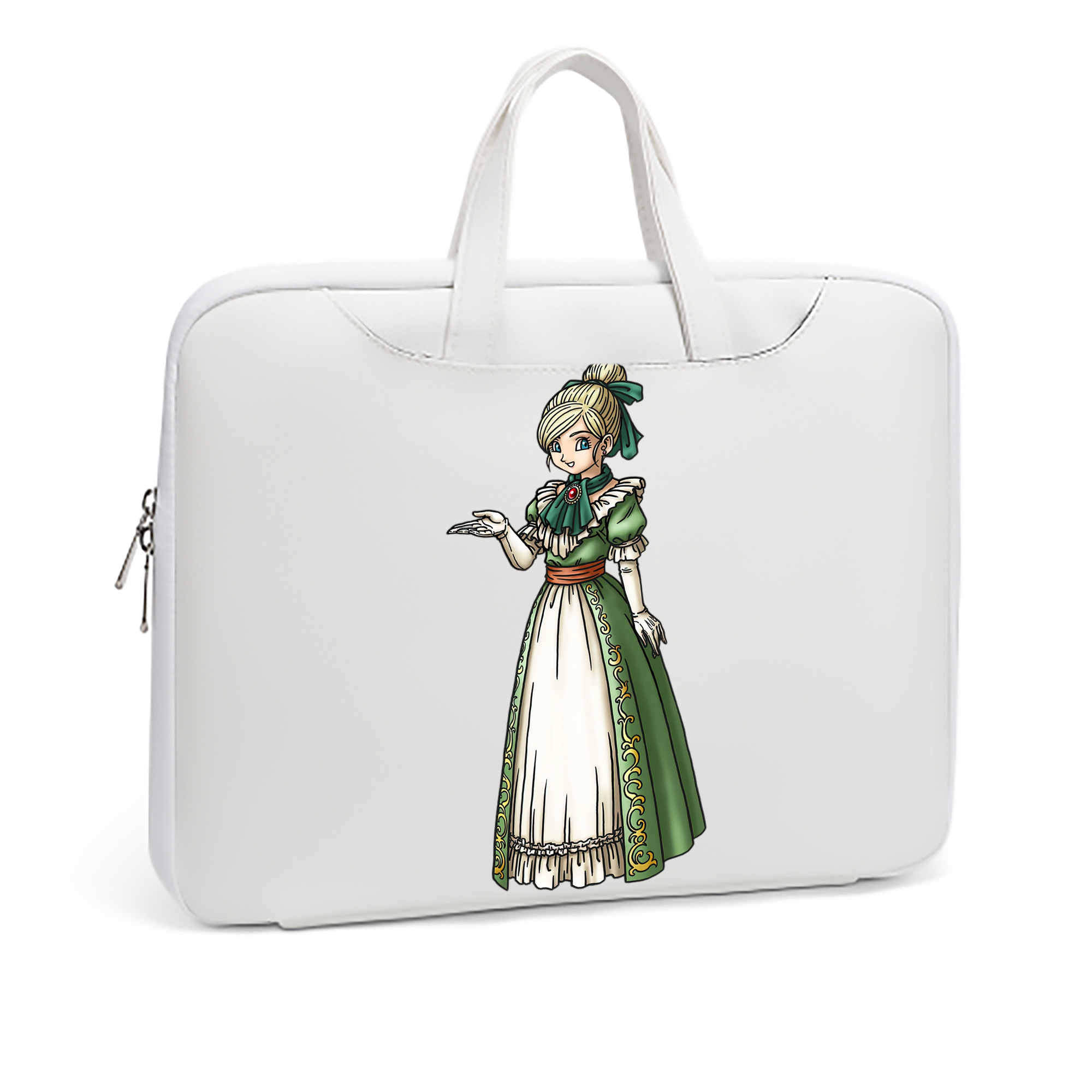 （画像用） ドラゴンクエスト Doragon Kuesuto Dragon Quest レザーラップトップバッグ　ノートパソコンケース