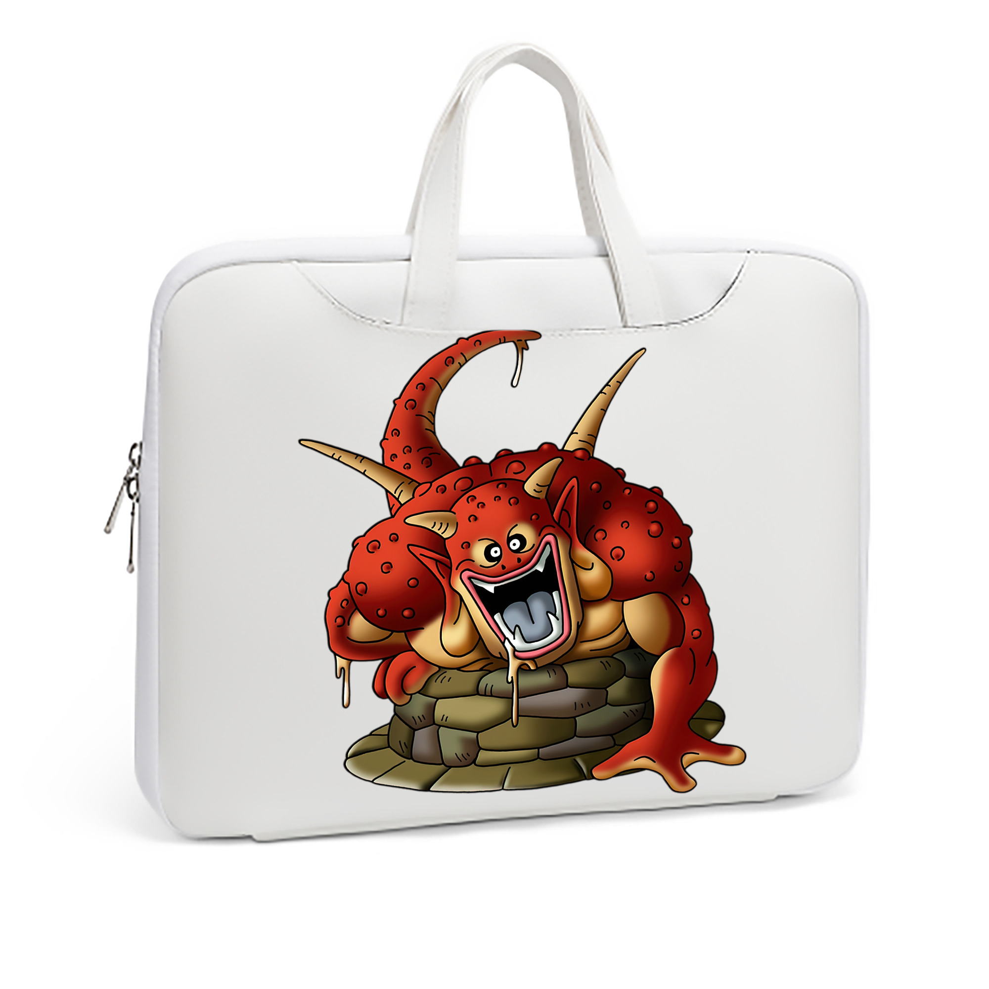 （画像用） ドラゴンクエスト Doragon Kuesuto Dragon Quest レザーラップトップバッグ　ノートパソコンケース