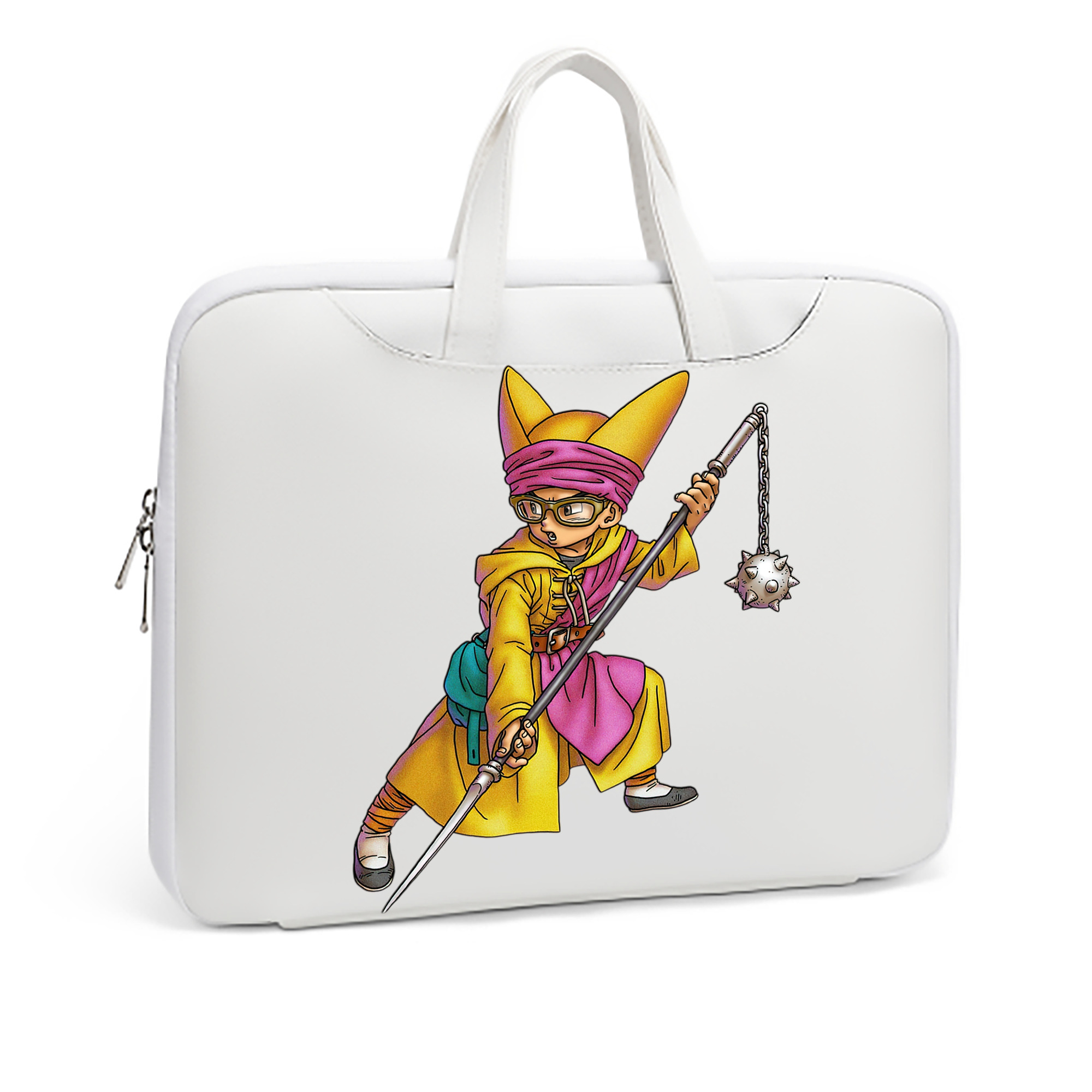 （画像用） ドラゴンクエスト Doragon Kuesuto Dragon Quest レザーラップトップバッグ　ノートパソコンケース
