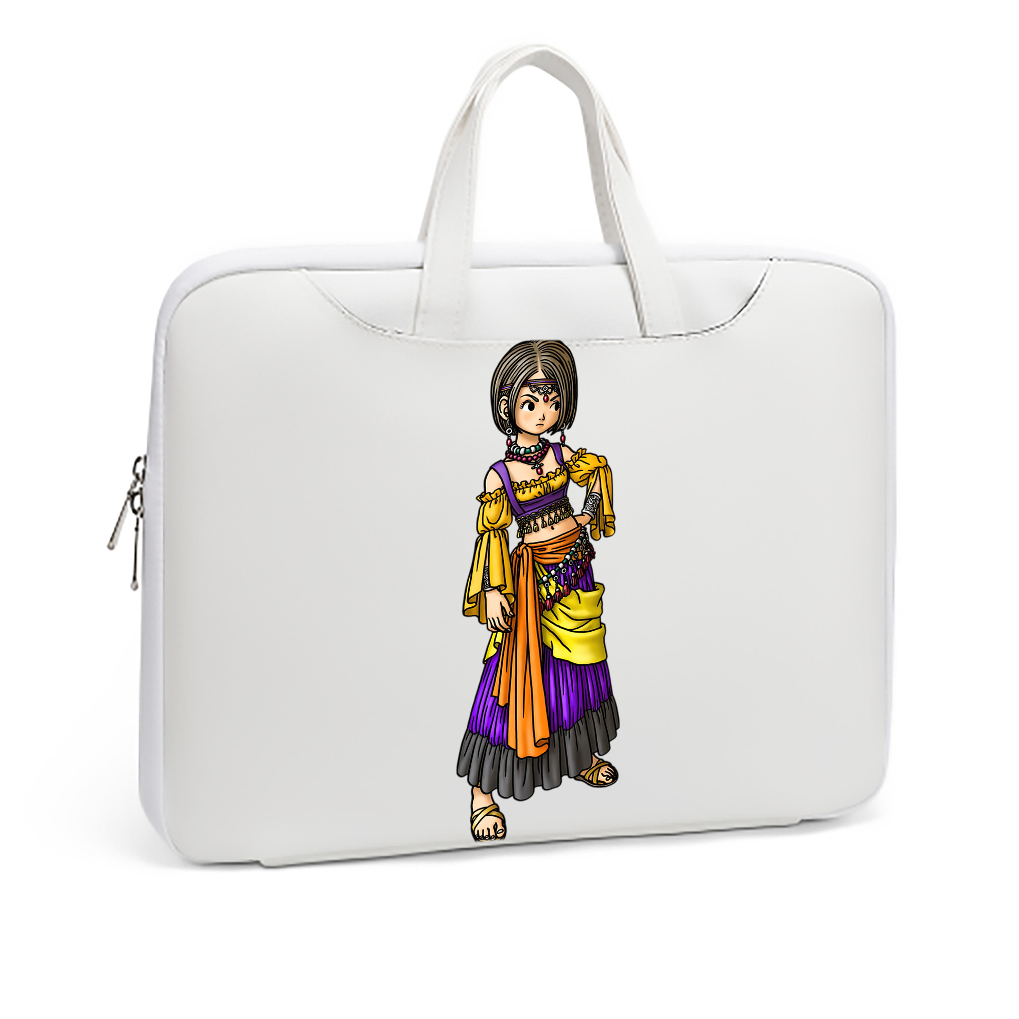 （画像用） ドラゴンクエスト Doragon Kuesuto Dragon Quest レザーラップトップバッグ　ノートパソコンケース