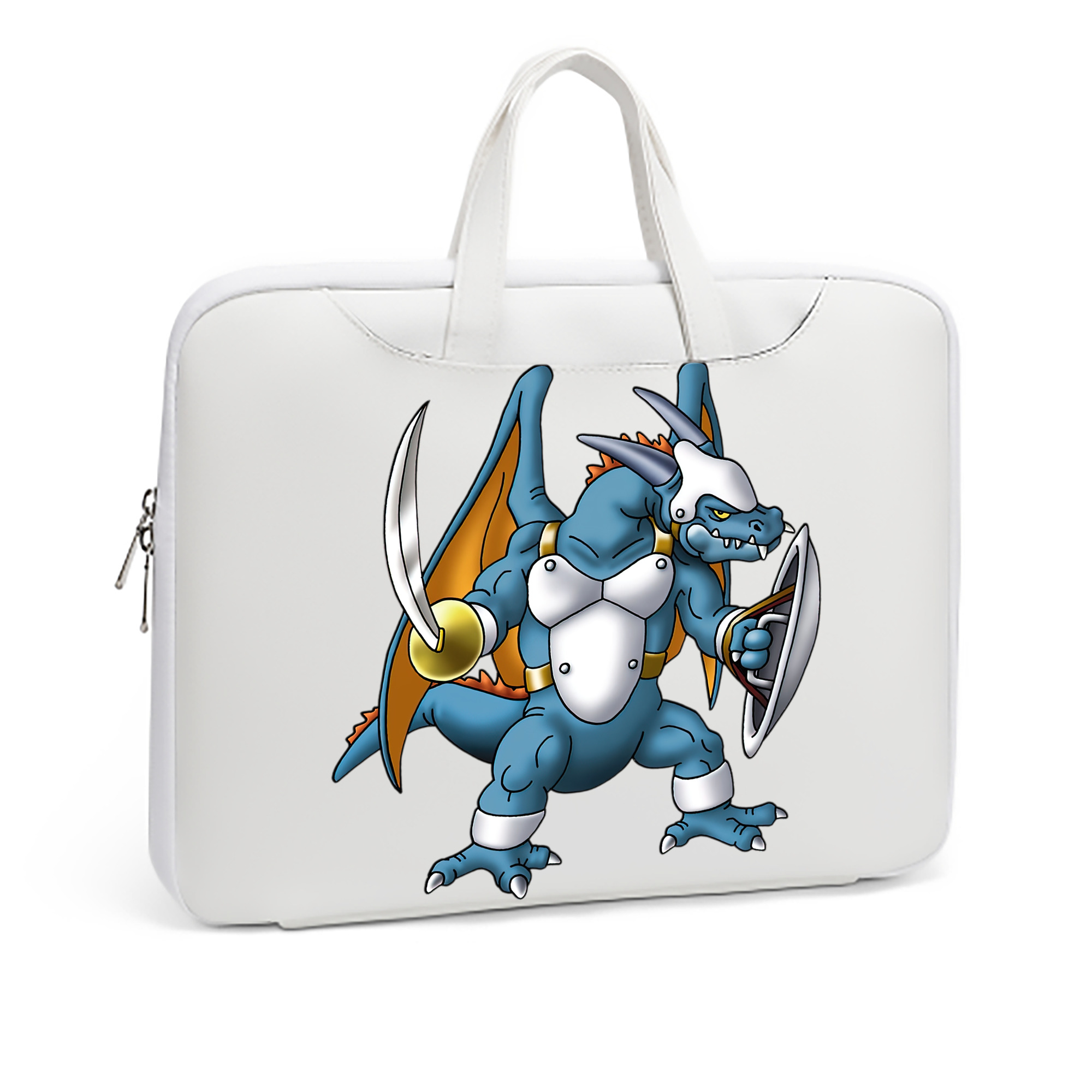 （画像用） ドラゴンクエスト Doragon Kuesuto Dragon Quest レザーラップトップバッグ　ノートパソコンケース