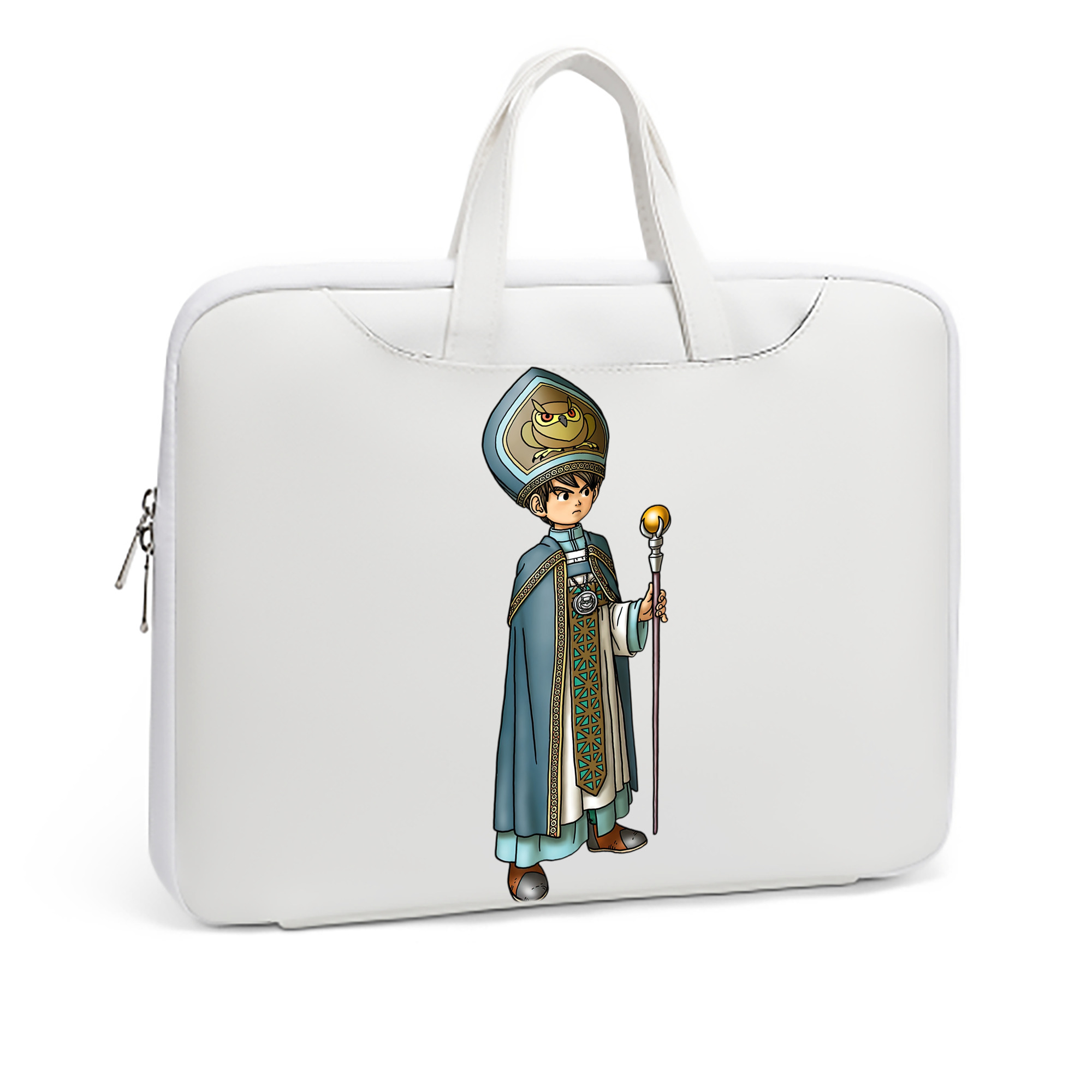 （画像用） ドラゴンクエスト Doragon Kuesuto Dragon Quest レザーラップトップバッグ　ノートパソコンケース