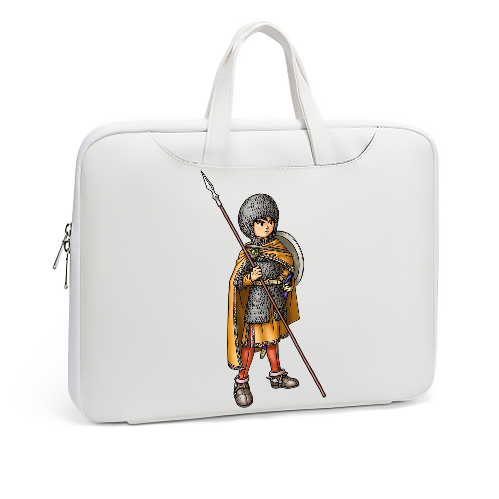 （画像用） ドラゴンクエスト Doragon Kuesuto Dragon Quest レザーラップトップバッグ　ノートパソコンケース