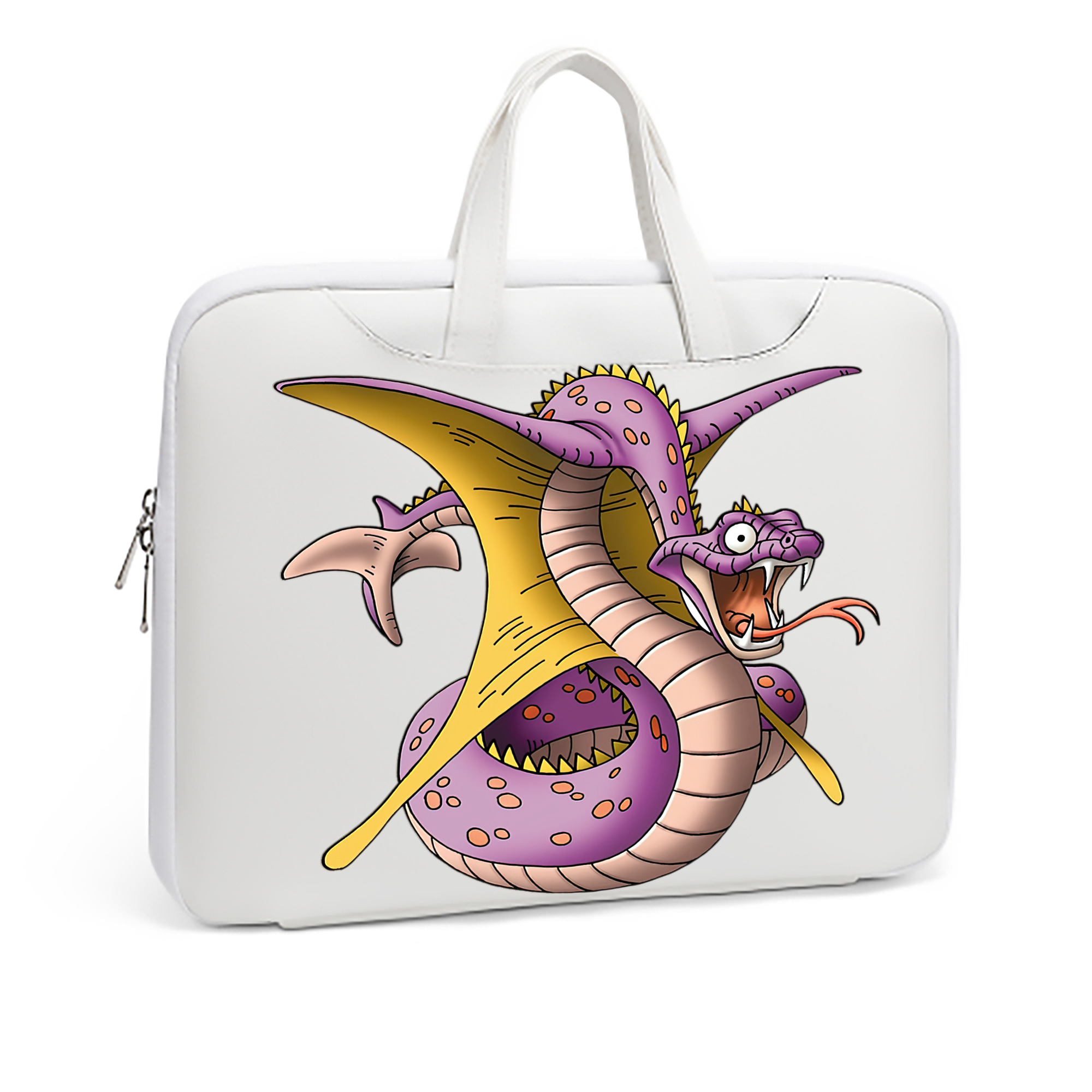 （画像用） ドラゴンクエスト Doragon Kuesuto Dragon Quest レザーラップトップバッグ　ノートパソコンケース
