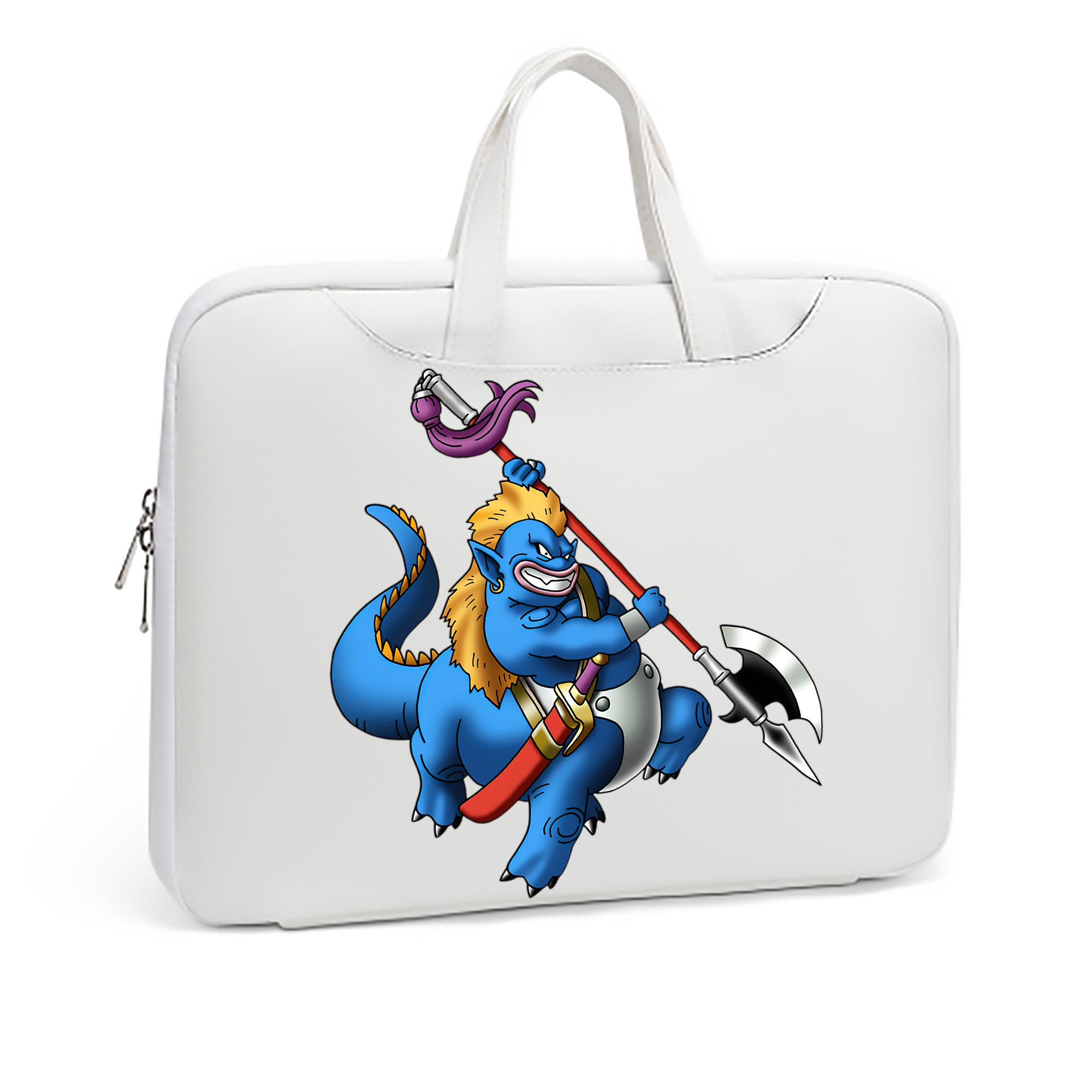 （画像用） ドラゴンクエスト Doragon Kuesuto Dragon Quest レザーラップトップバッグ　ノートパソコンケース