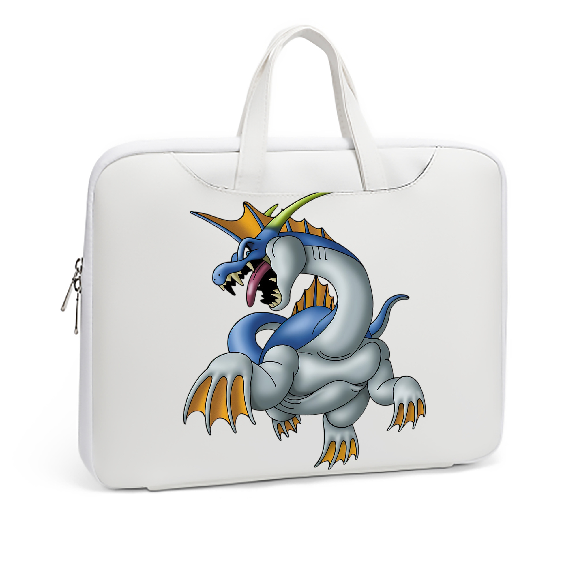 （画像用） ドラゴンクエスト Doragon Kuesuto Dragon Quest レザーラップトップバッグ　ノートパソコンケース