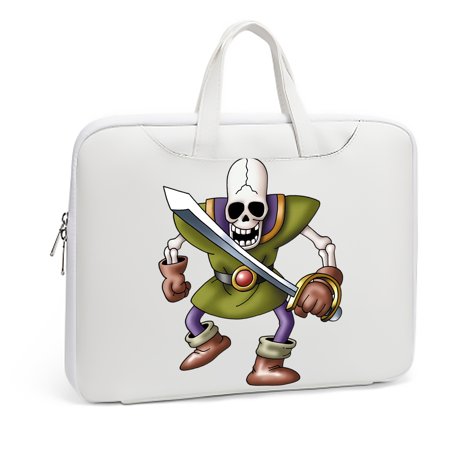 （画像用） ドラゴンクエスト Doragon Kuesuto Dragon Quest レザーラップトップバッグ　ノートパソコンケース