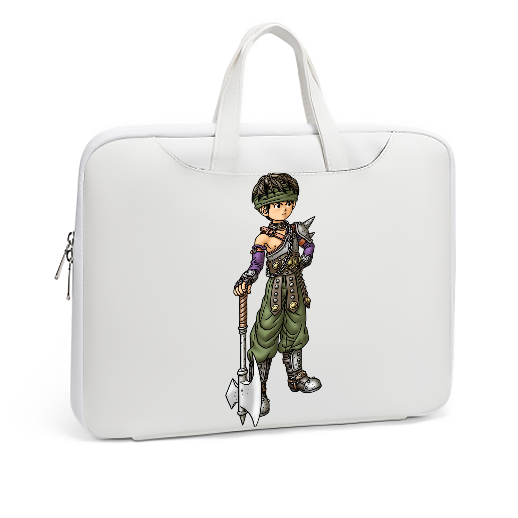 （画像用） ドラゴンクエスト Doragon Kuesuto Dragon Quest レザーラップトップバッグ　ノートパソコンケース