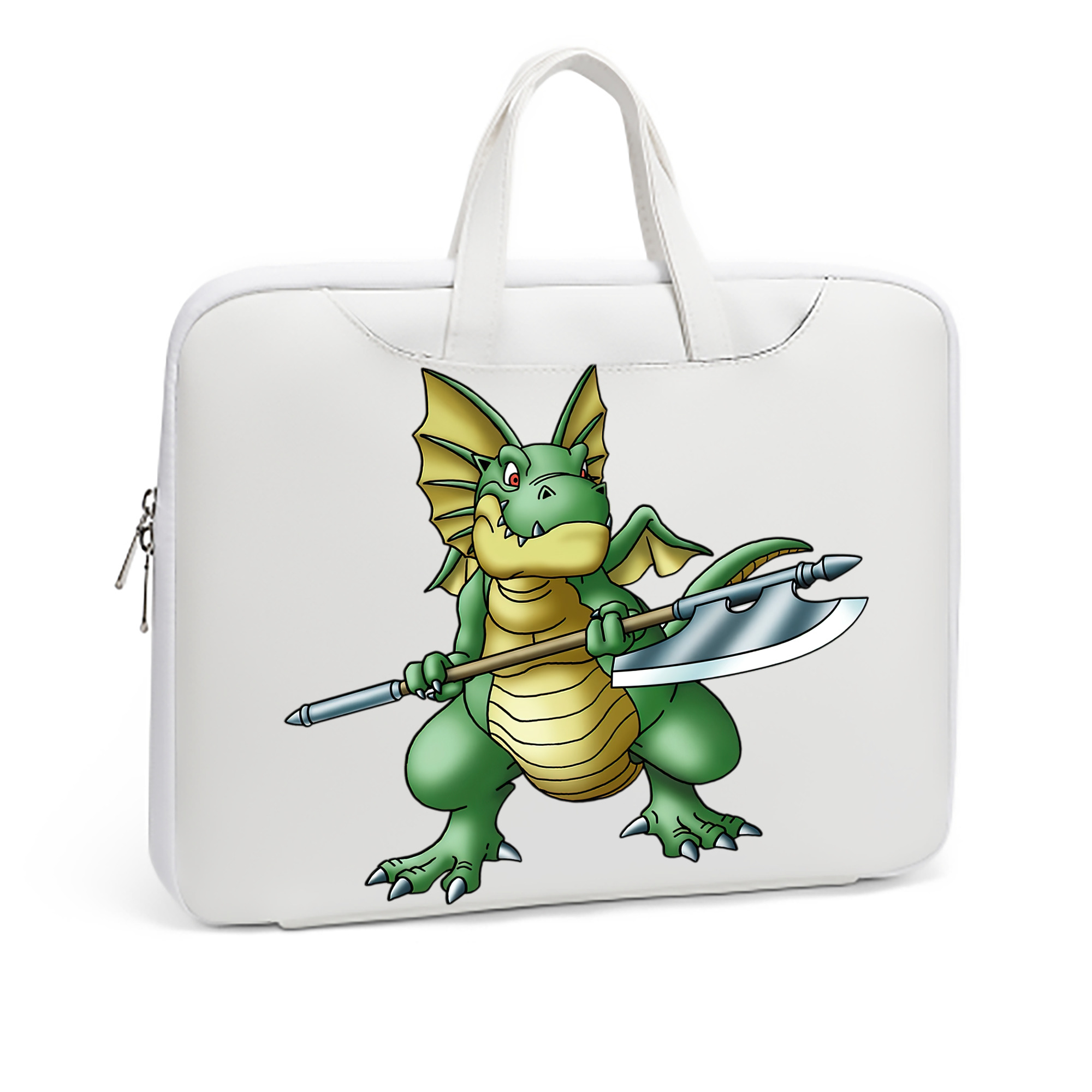 （画像用） ドラゴンクエスト Doragon Kuesuto Dragon Quest レザーラップトップバッグ　ノートパソコンケース