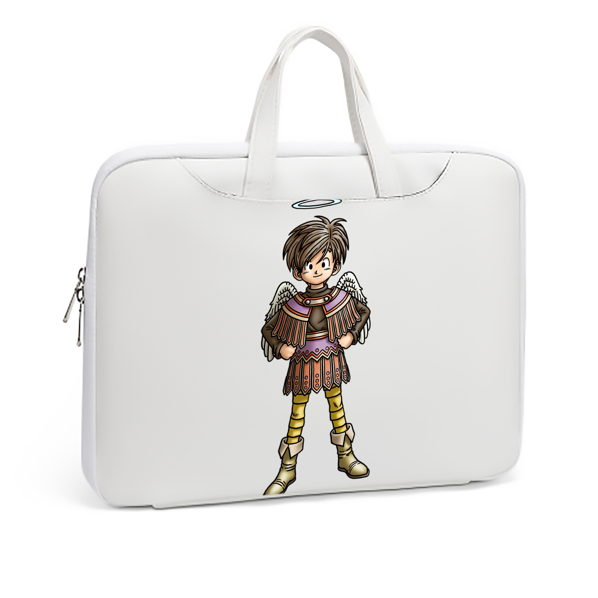 （画像用） ドラゴンクエスト Doragon Kuesuto Dragon Quest レザーラップトップバッグ　ノートパソコンケース