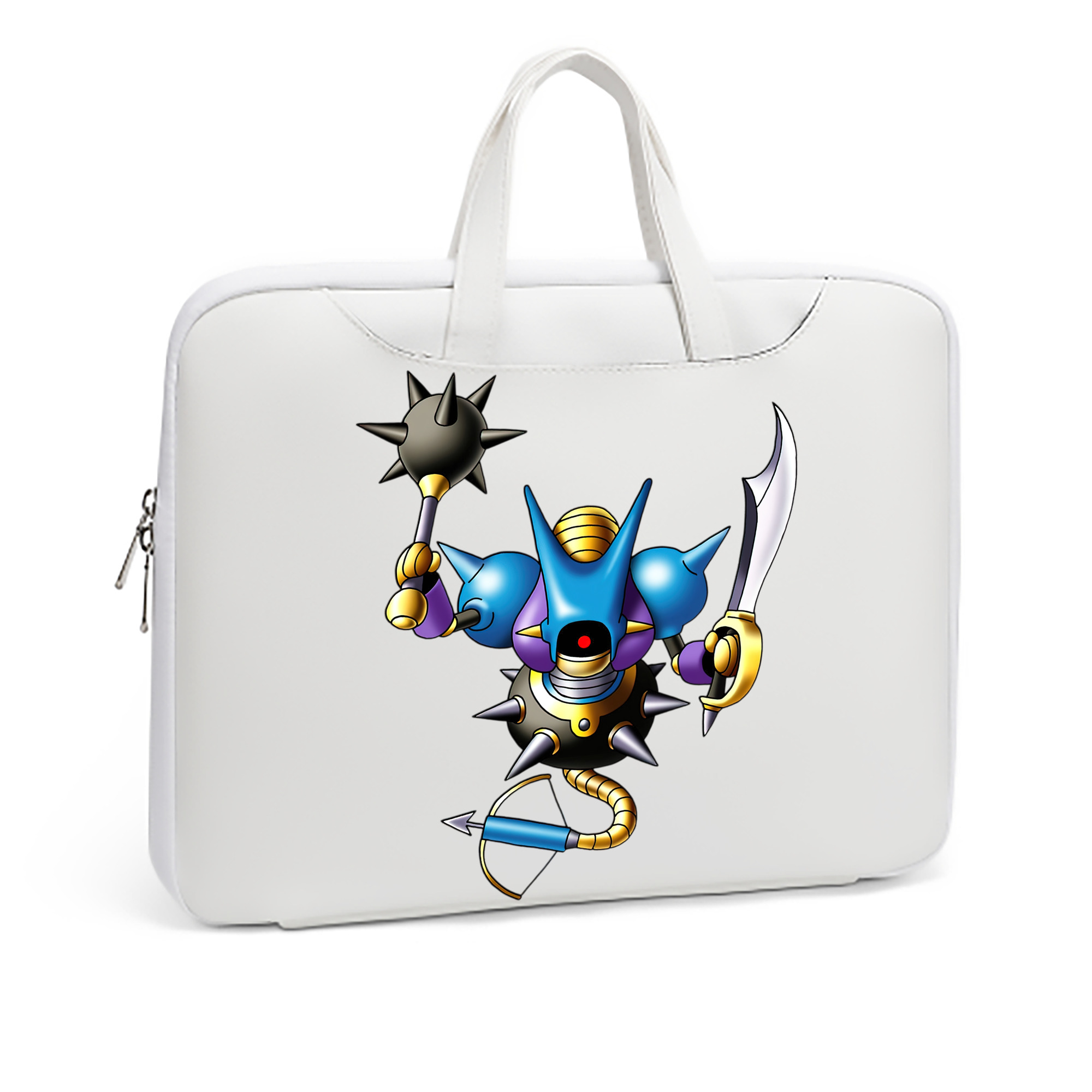 （画像用） ドラゴンクエスト Doragon Kuesuto Dragon Quest レザーラップトップバッグ　ノートパソコンケース