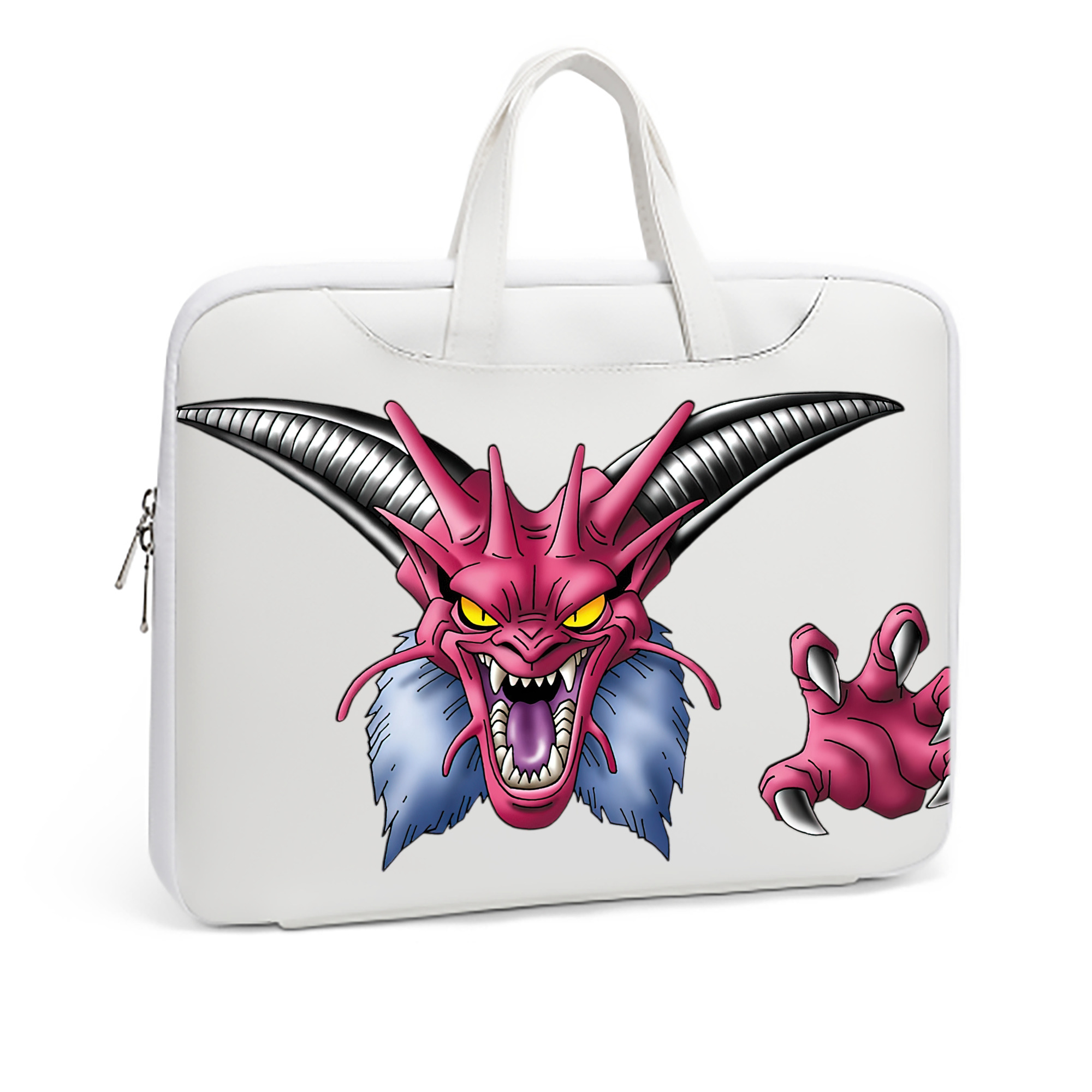 （画像用） ドラゴンクエスト Doragon Kuesuto Dragon Quest レザーラップトップバッグ　ノートパソコンケース