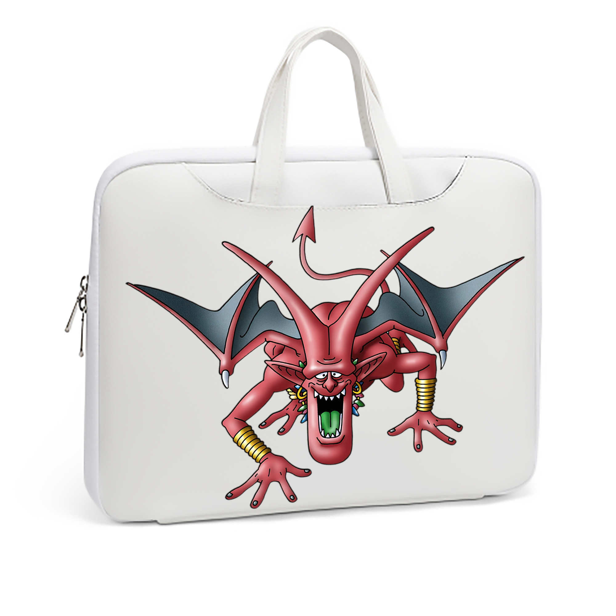 （画像用） ドラゴンクエスト Doragon Kuesuto Dragon Quest レザーラップトップバッグ　ノートパソコンケース