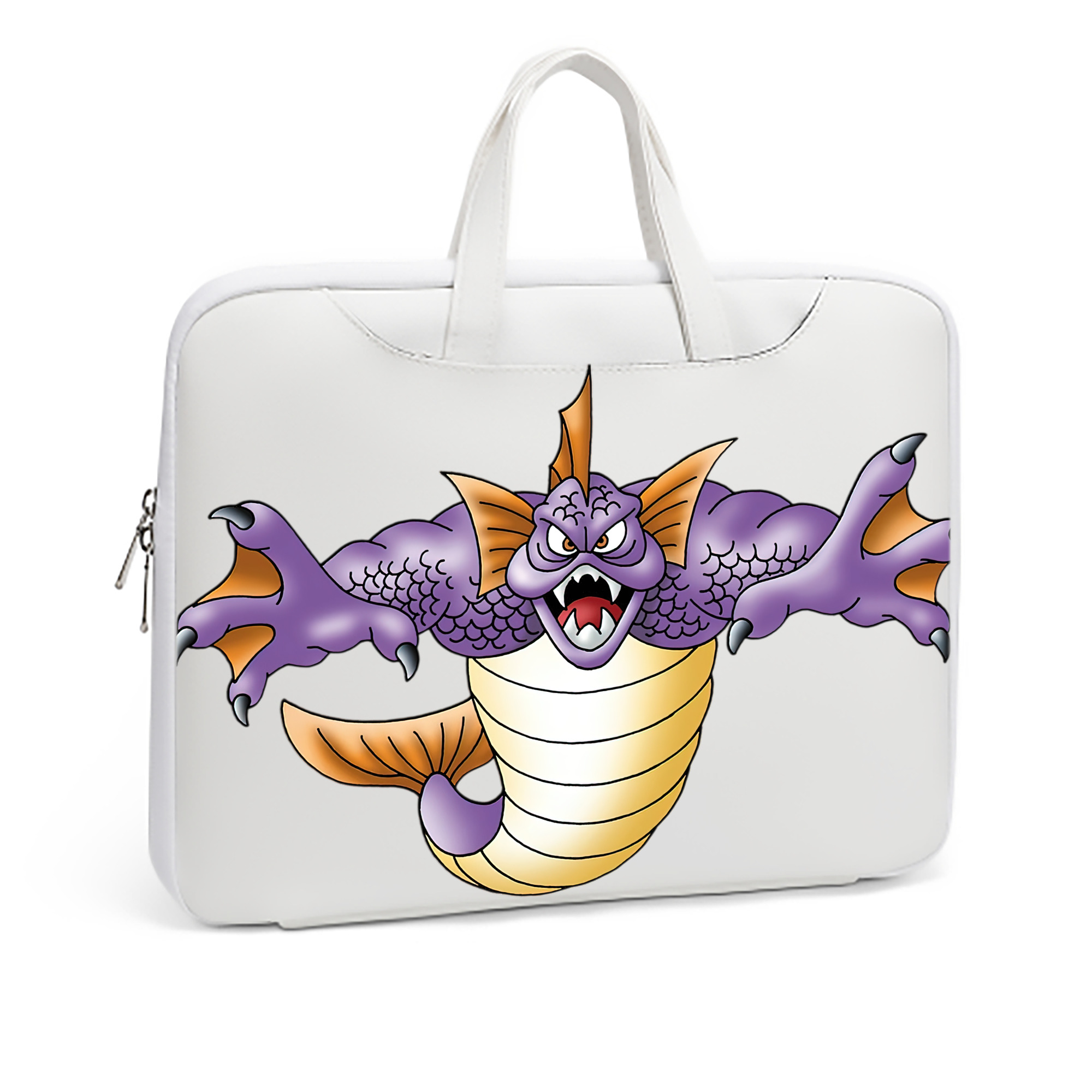 （画像用） ドラゴンクエスト Doragon Kuesuto Dragon Quest レザーラップトップバッグ　ノートパソコンケース