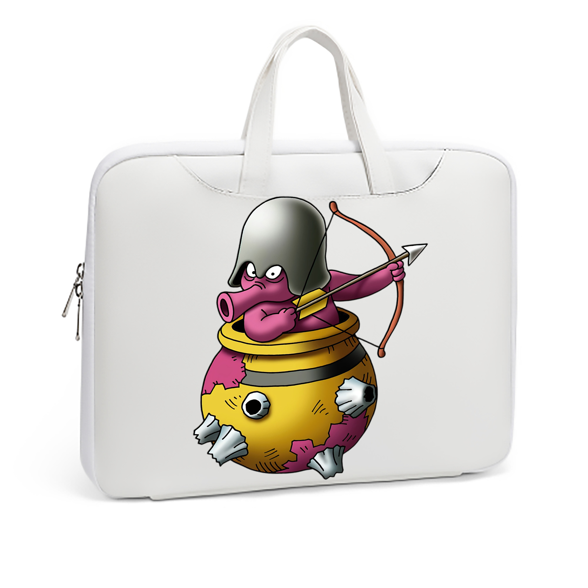 （画像用） ドラゴンクエスト Doragon Kuesuto Dragon Quest レザーラップトップバッグ　ノートパソコンケース