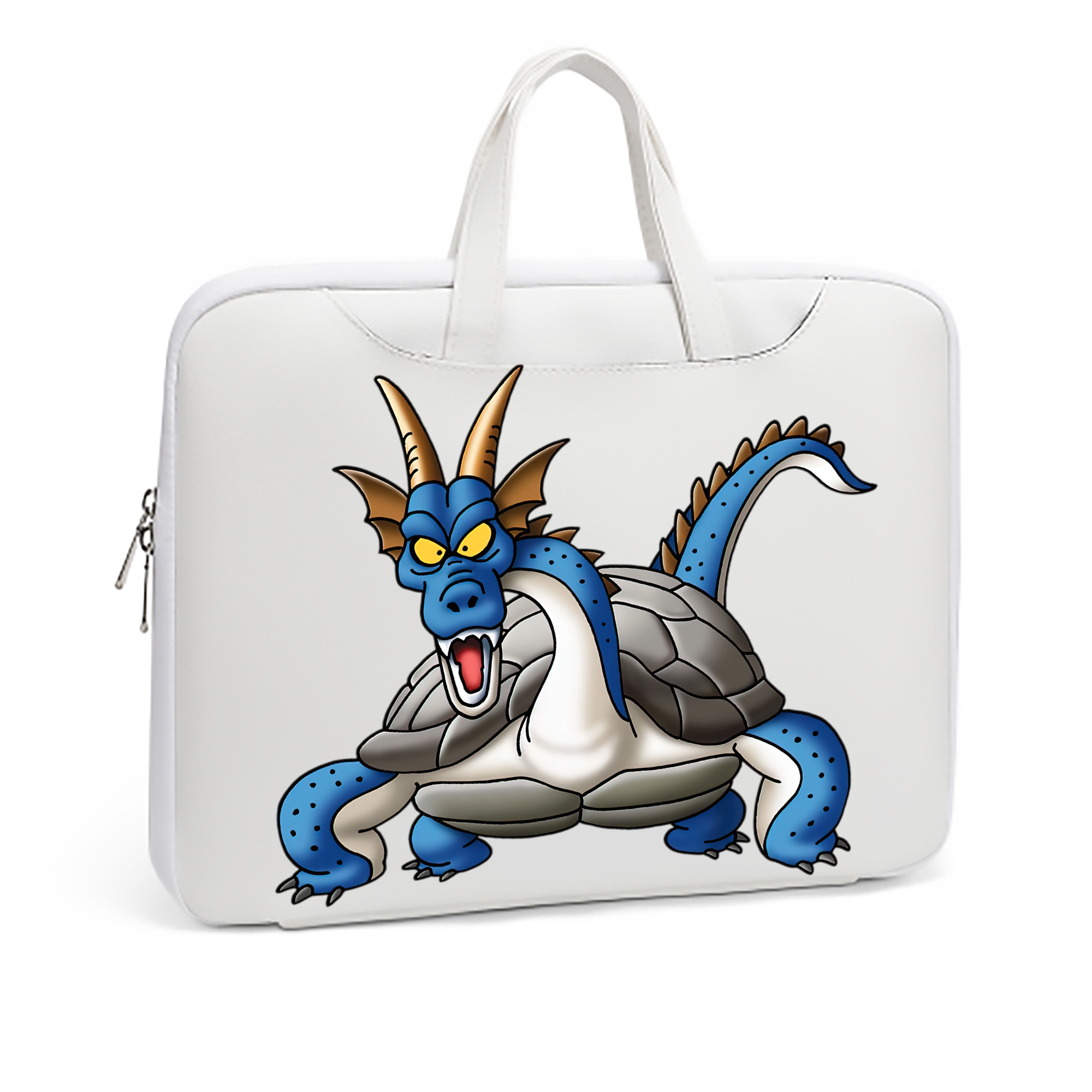 （画像用） ドラゴンクエスト Doragon Kuesuto Dragon Quest レザーラップトップバッグ　ノートパソコンケース