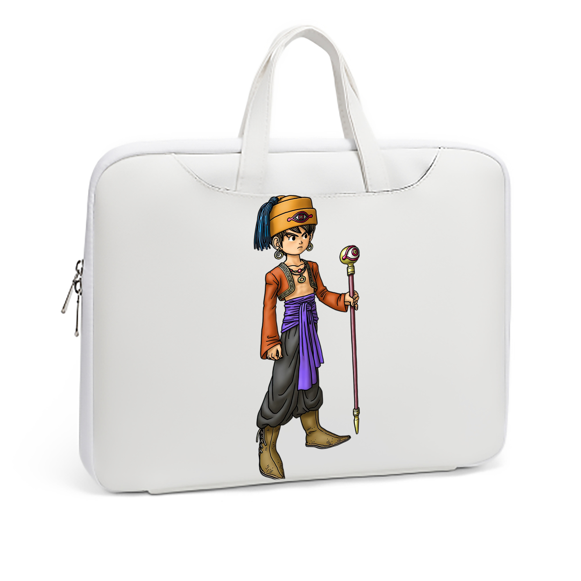 （画像用） ドラゴンクエスト Doragon Kuesuto Dragon Quest レザーラップトップバッグ　ノートパソコンケース
