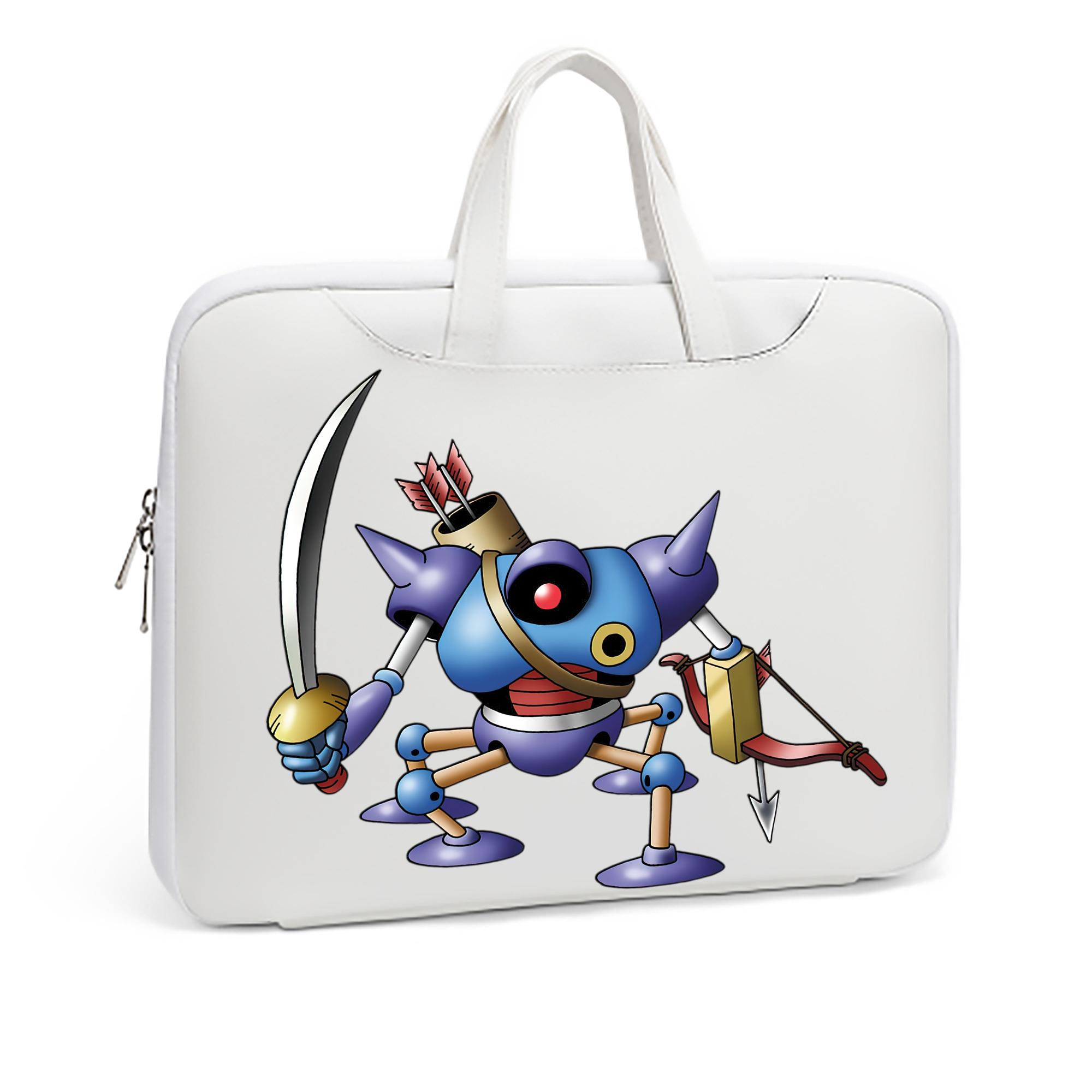 （画像用） ドラゴンクエスト Doragon Kuesuto Dragon Quest レザーラップトップバッグ　ノートパソコンケース