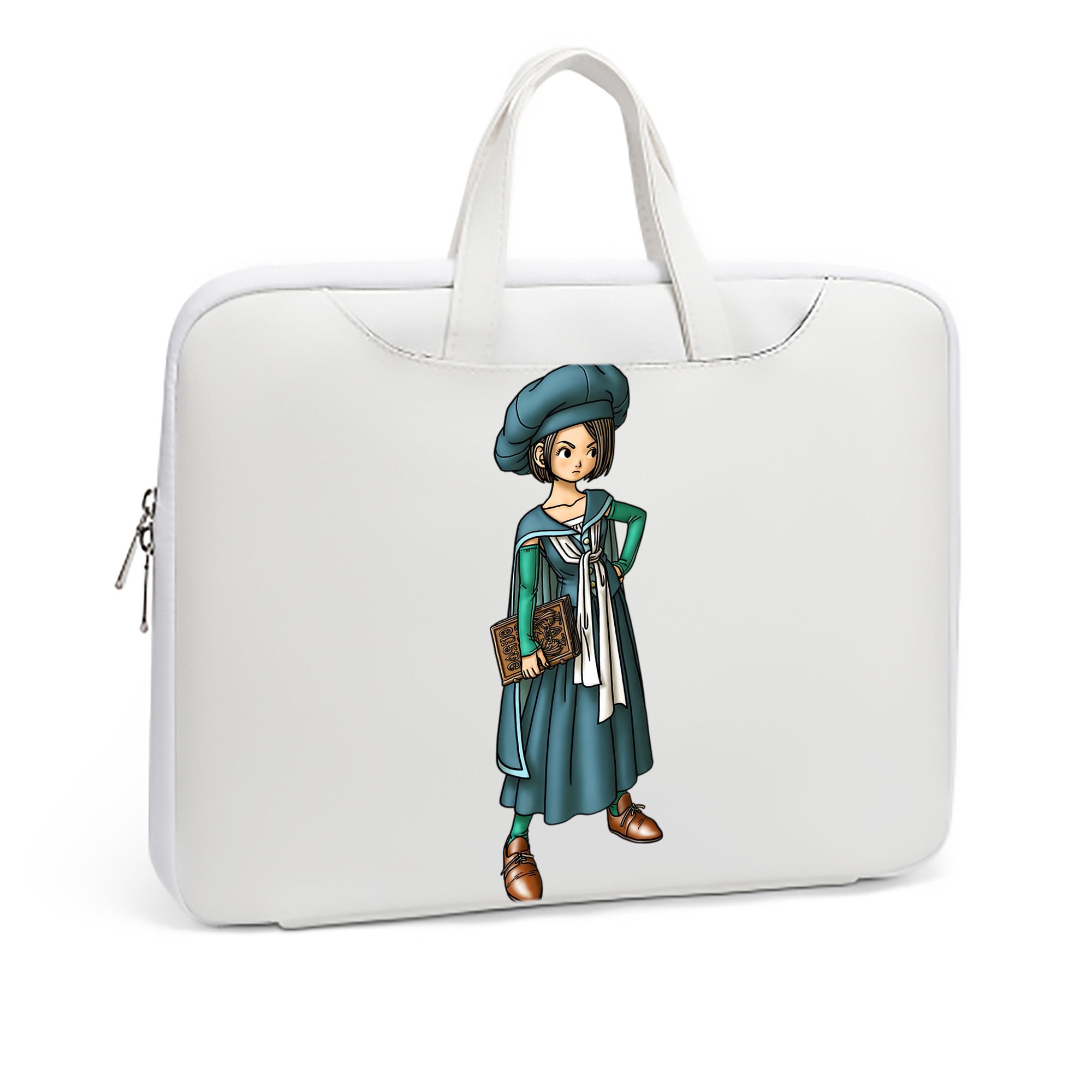 （画像用） ドラゴンクエスト Doragon Kuesuto Dragon Quest レザーラップトップバッグ　ノートパソコンケース