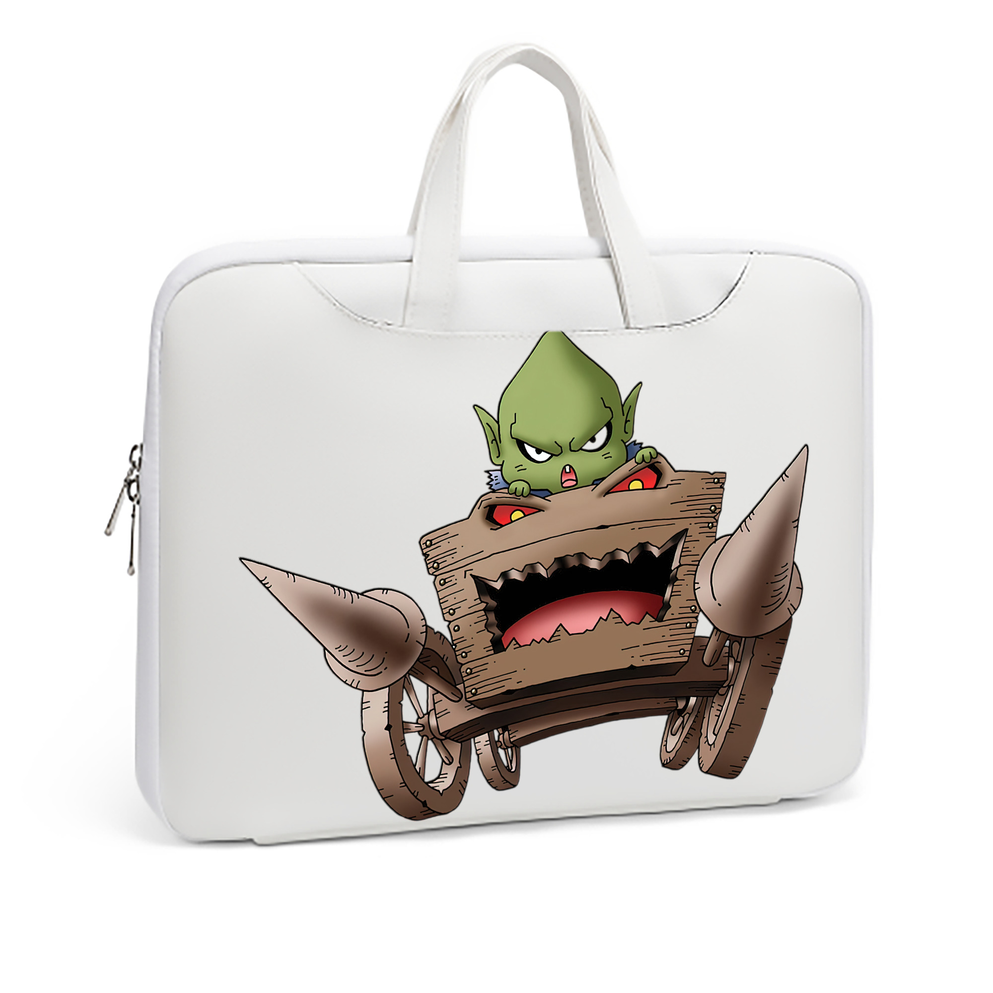 （画像用） ドラゴンクエスト Doragon Kuesuto Dragon Quest レザーラップトップバッグ　ノートパソコンケース