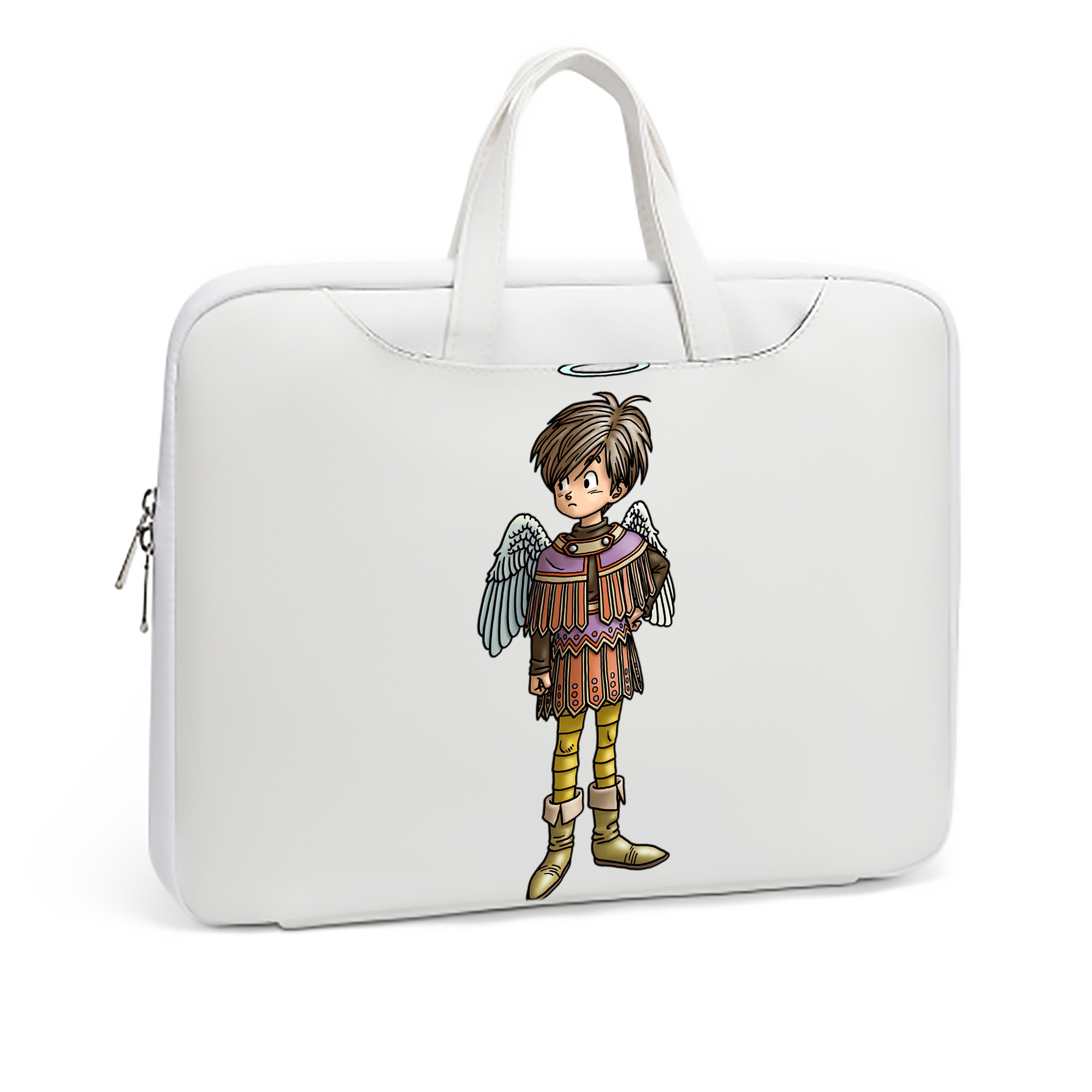 （画像用） ドラゴンクエスト Doragon Kuesuto Dragon Quest レザーラップトップバッグ　ノートパソコンケース